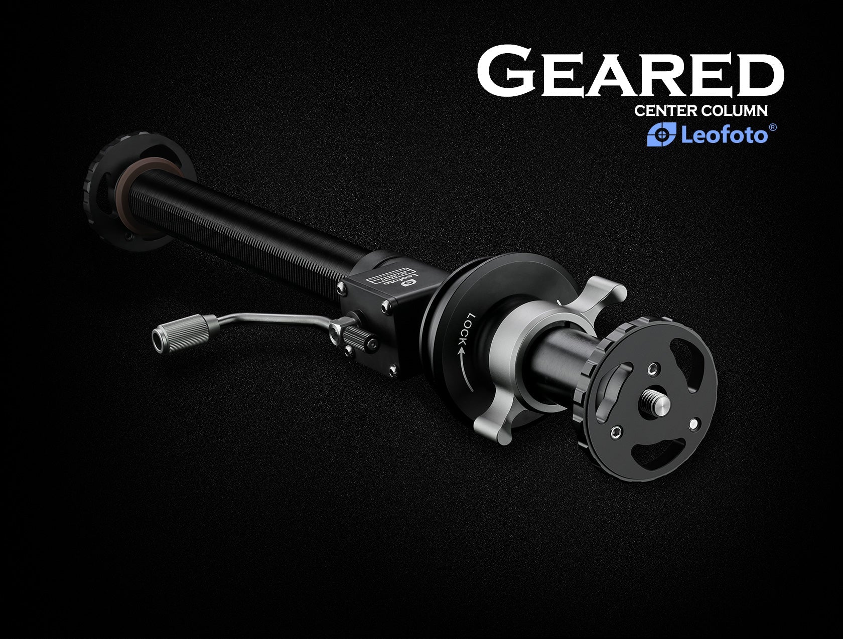 Leofoto GC-364C/ GC-404C Geared Center Column for 75mm/100mm Bowl Tripods