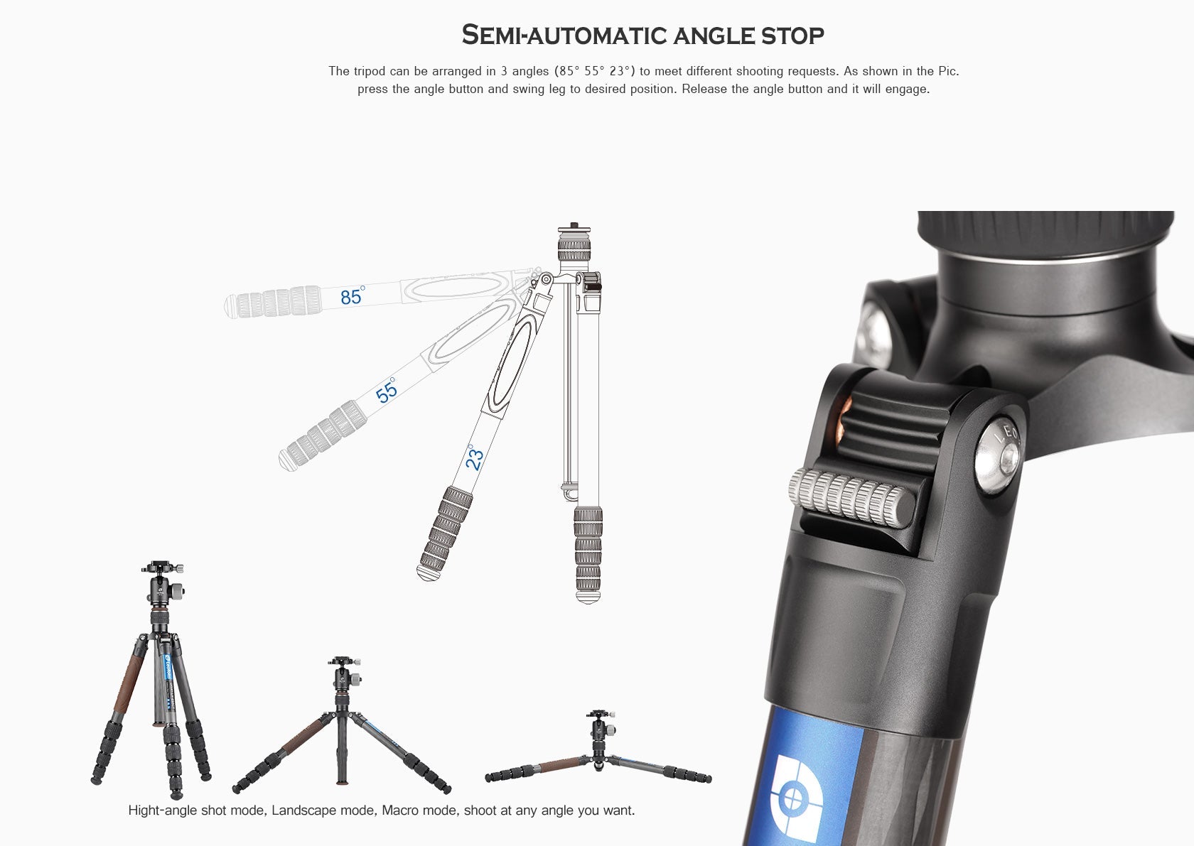 Leofoto LX-255CT + XB-32 Reversible Travel Tripod with Ball Head Set