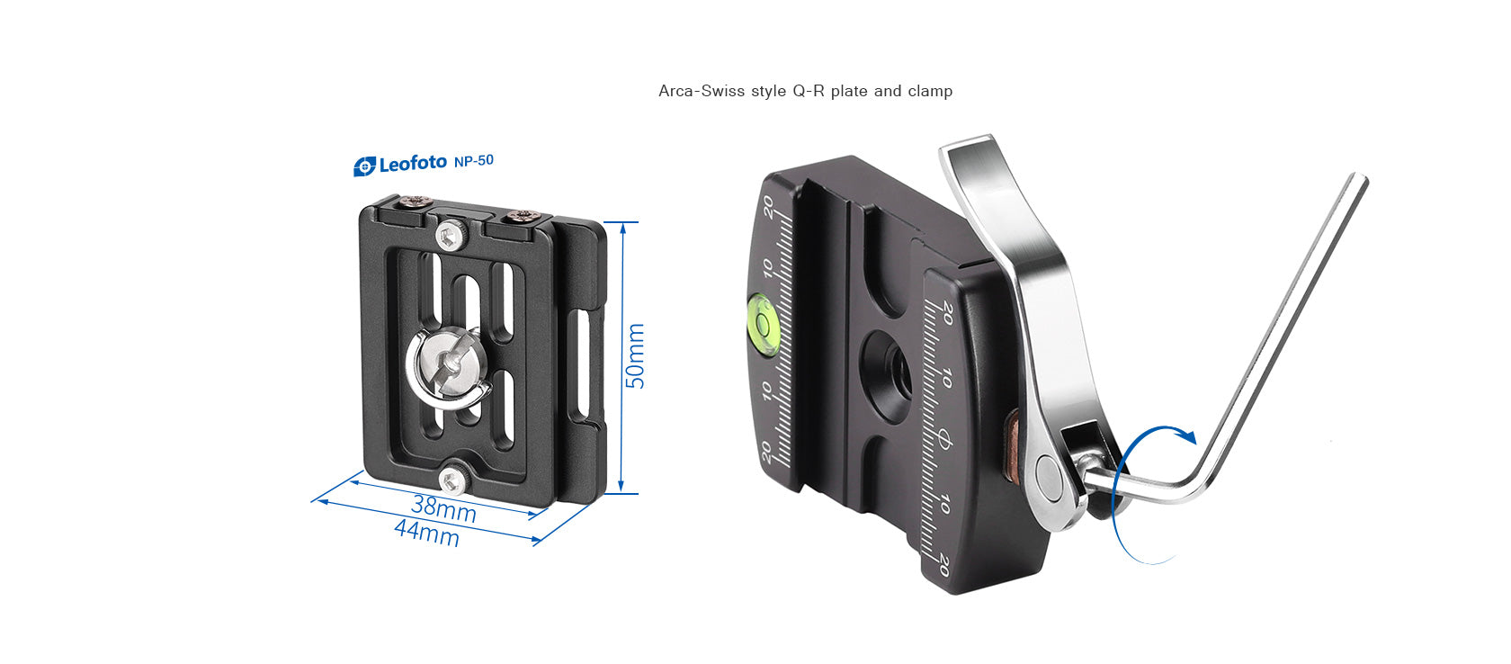 Leofoto LH-36LR Ball Head with LR-50 Lever Release Clamp | Arca Compatible