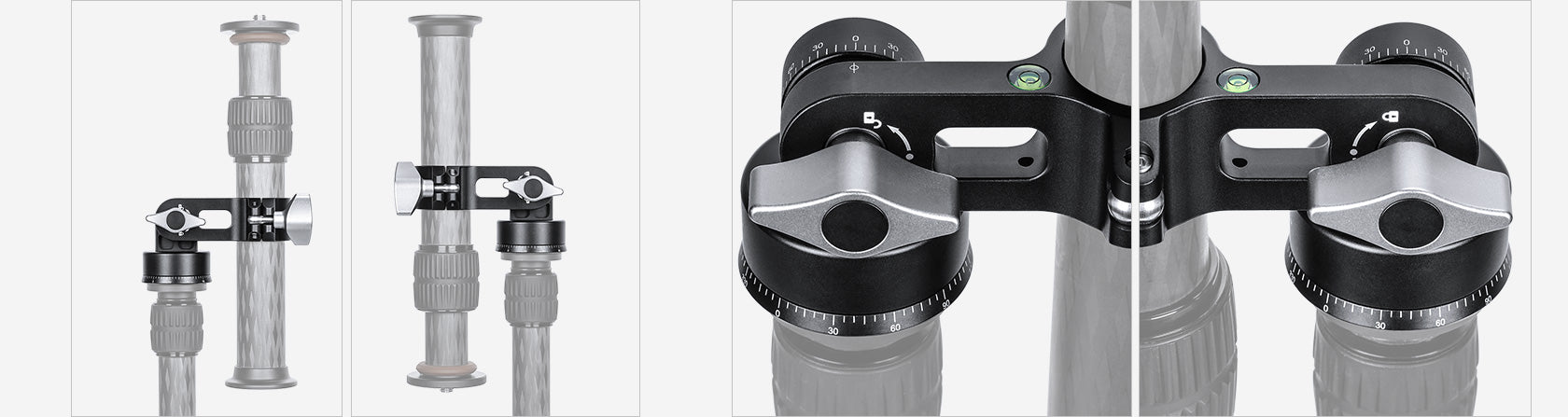 Leofoto HS-22/ HS-25/ HS-28/ HS-32 HS Series Center Column Tilt Adapter | 3/8"