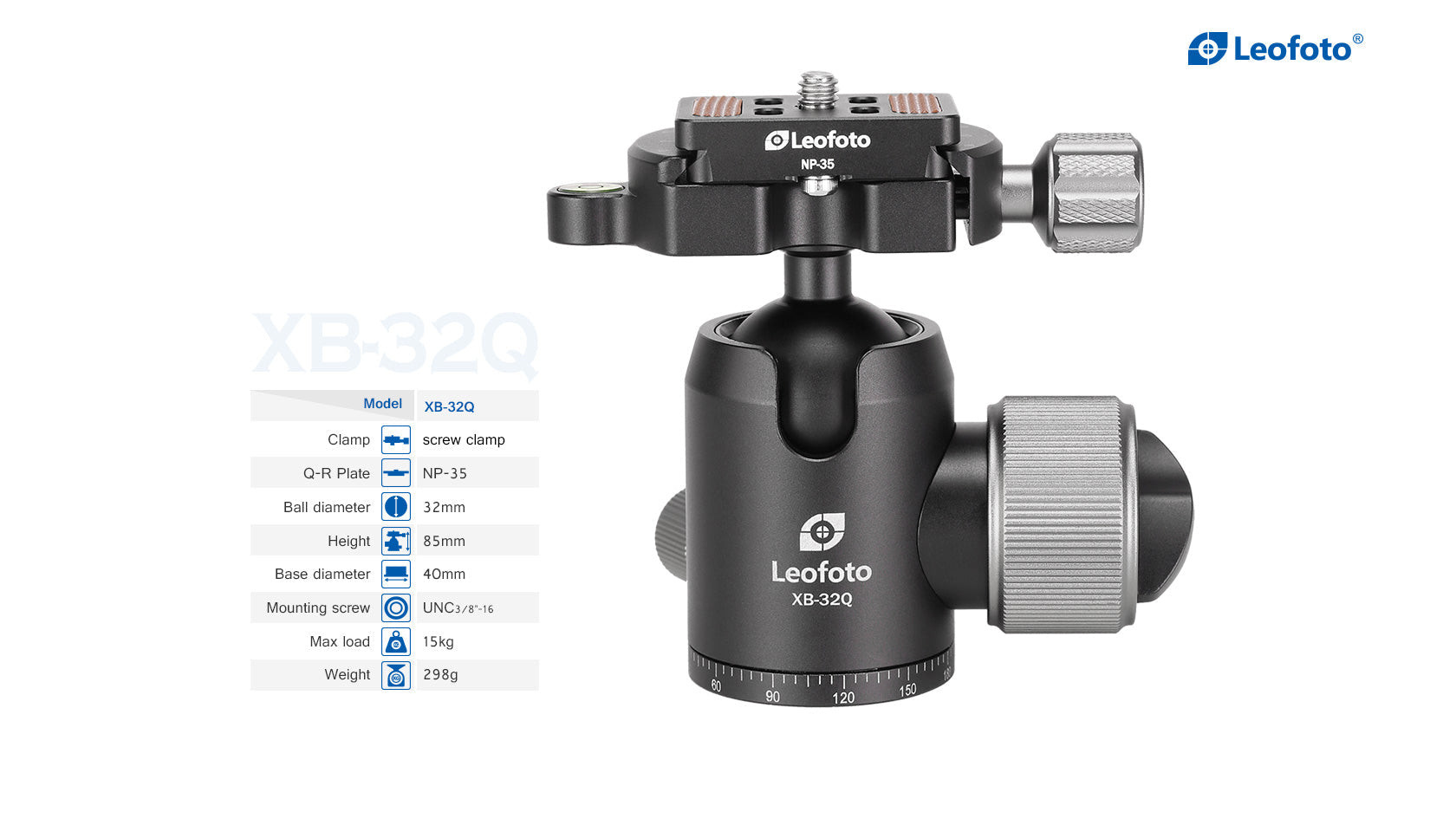 Leofoto LX-224CT + XB-32Q Reversible Travel Tripod with Ball Head Set