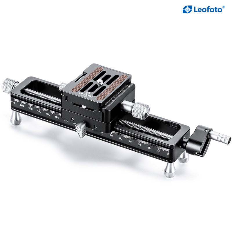 Leofoto MP-180S Macro Focusing Rail with Rotating Arca-Type QR System (7.1")