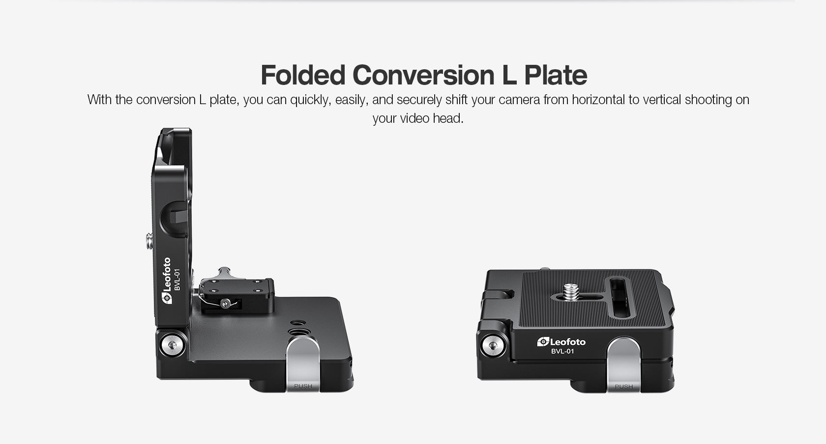Leofoto BVL-01 Foldable Conversion L Plate | Arca Compatible