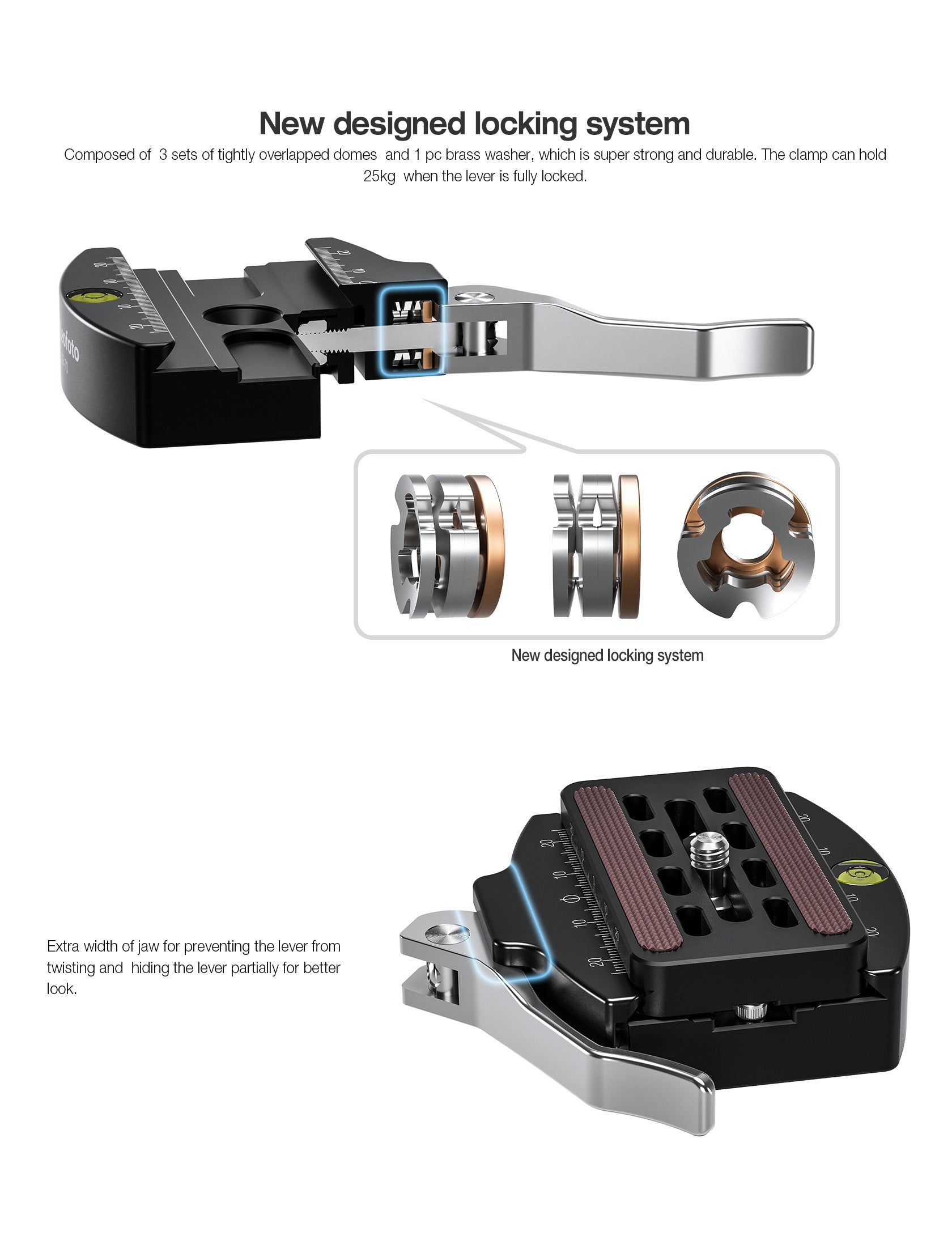 Leofoto LH-55LR Ball Head with LR-70 Lever Release Clamp | Arca Compatible