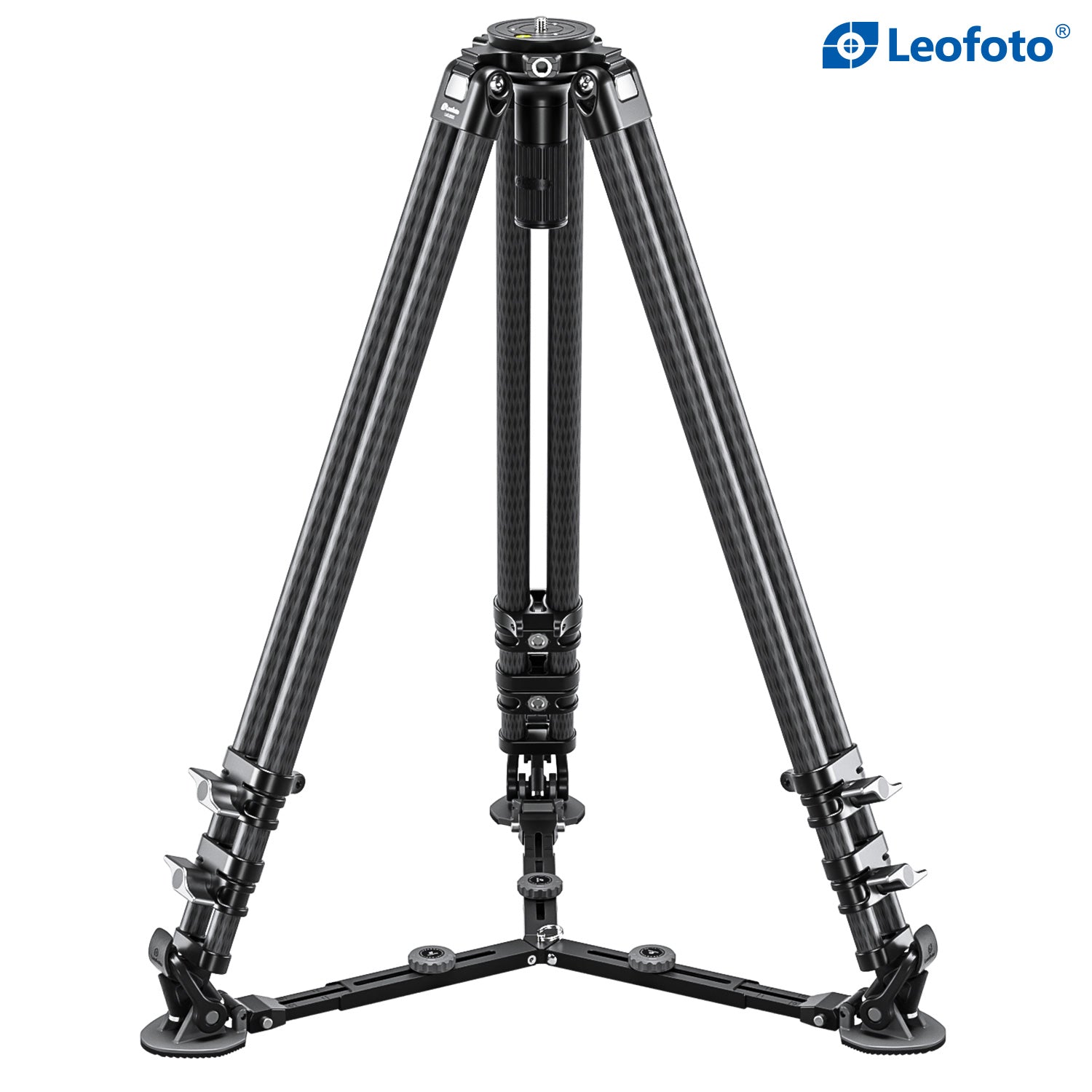 Leofoto LVC-193C Dual-Tube Video Tripod | 75mm Integrated Bowl with Leveling Base and Handle (Tripod Only)