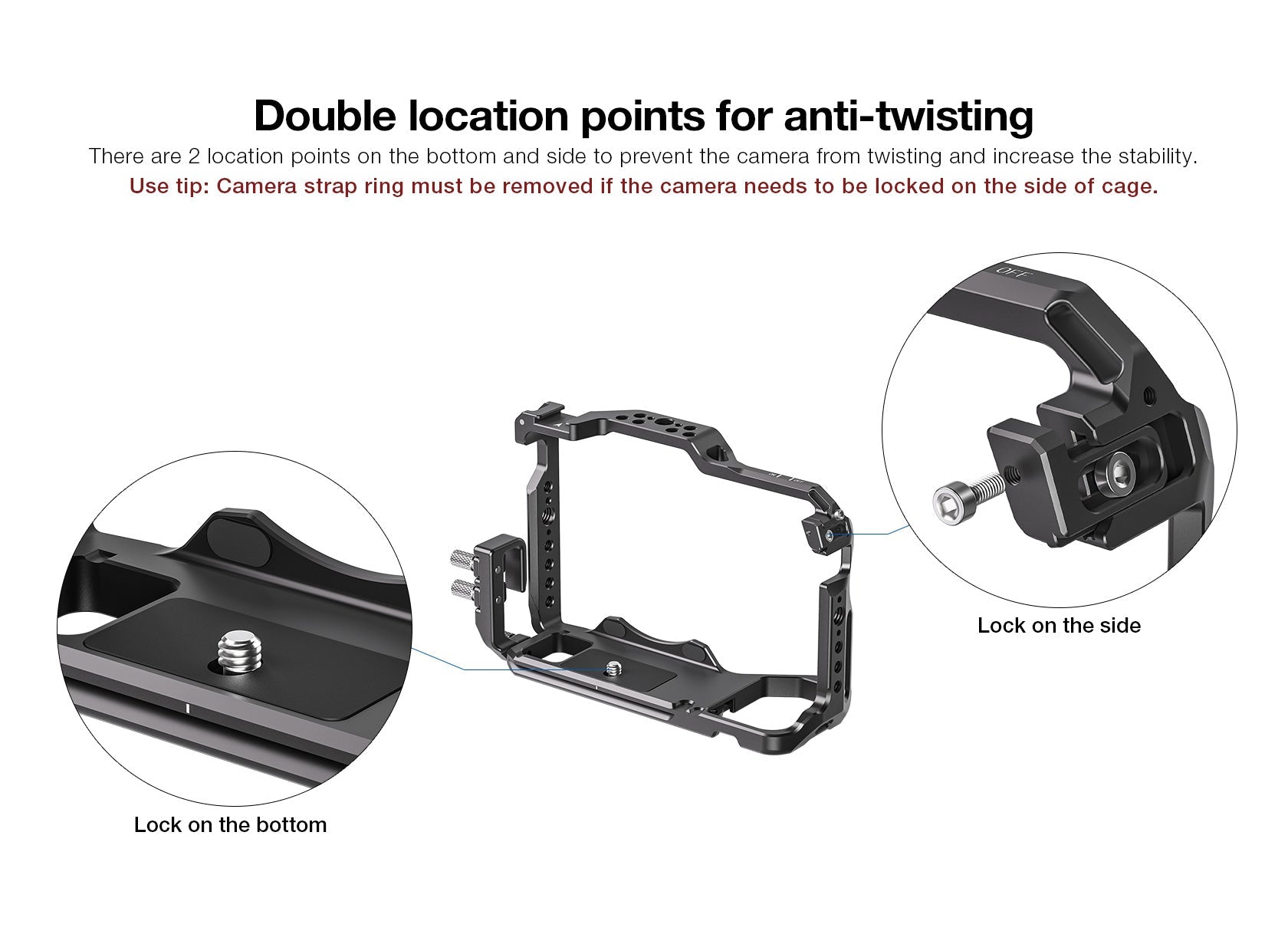 Leofoto GFX100S Camera Cage for Fujifilm GFX100S/GFX50SII