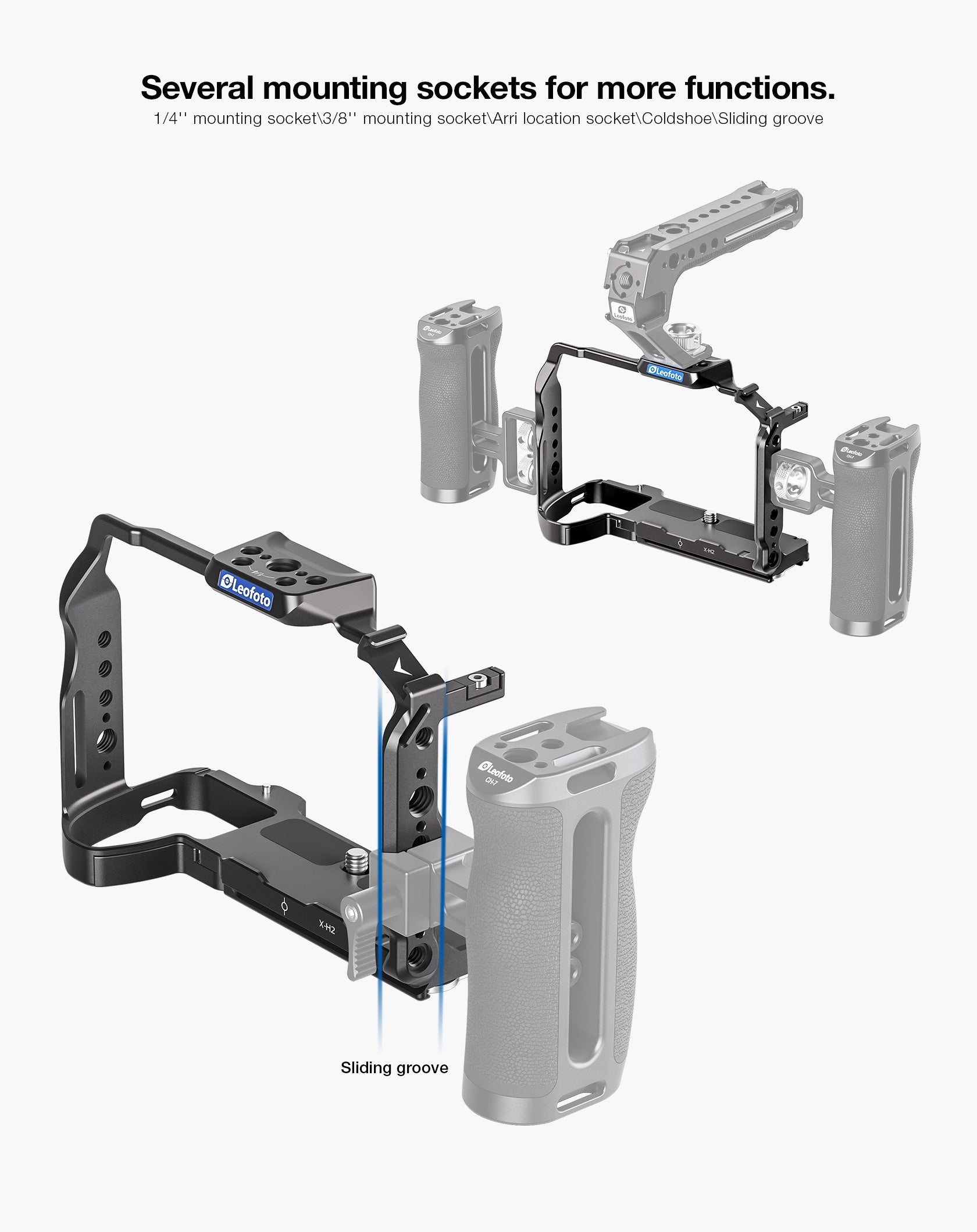 Leofoto X-H2 Camera Cage for Fujifilm X-H2