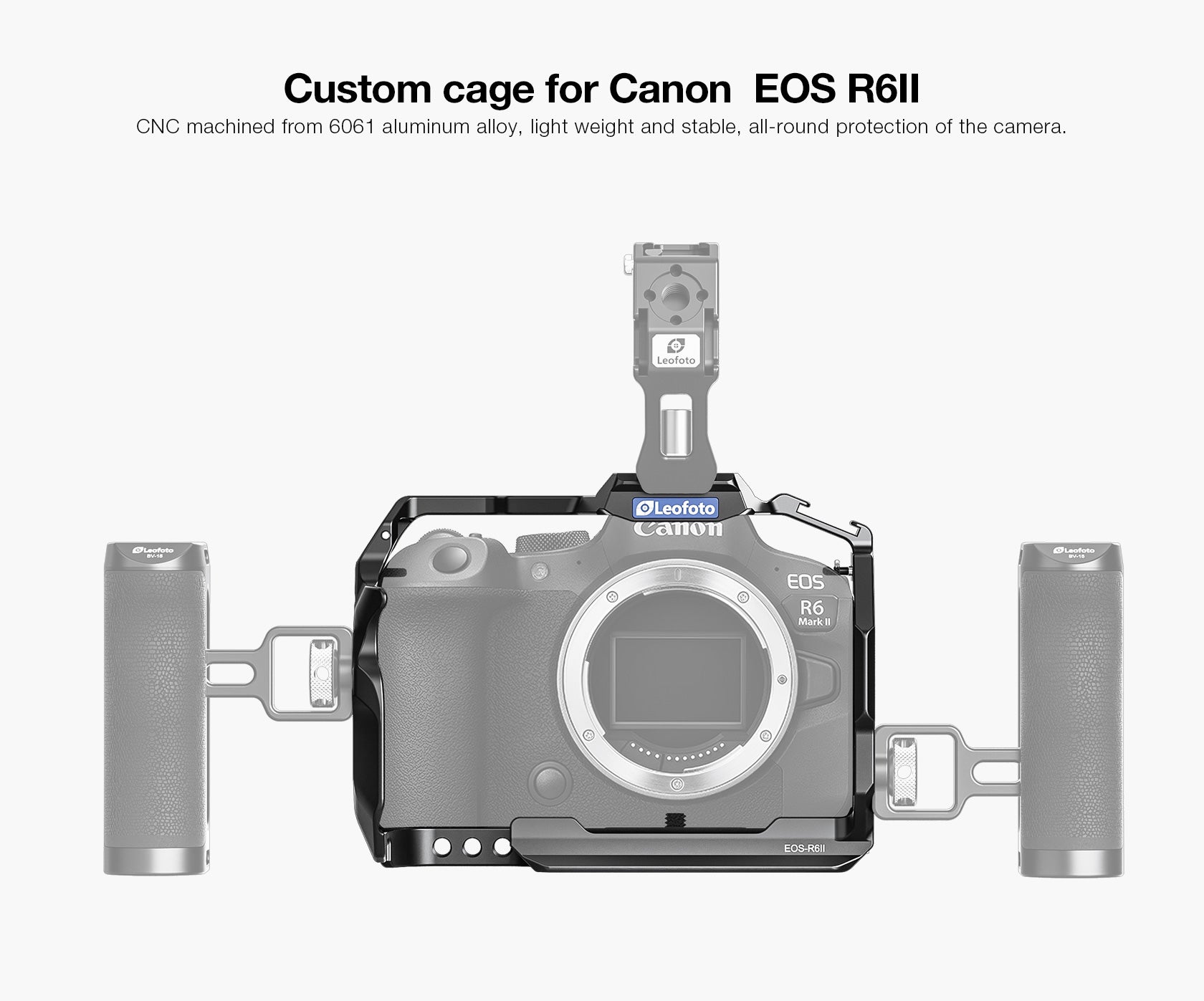 Leofoto EOS-R6II Custom Cage for Canon EOS R6 Mark II / R6 Mark III Camera