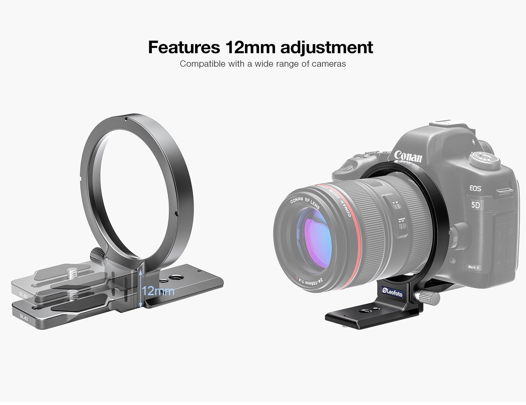Leofoto UL-02/03 Series Rotating Bracket | ARCA Compatible