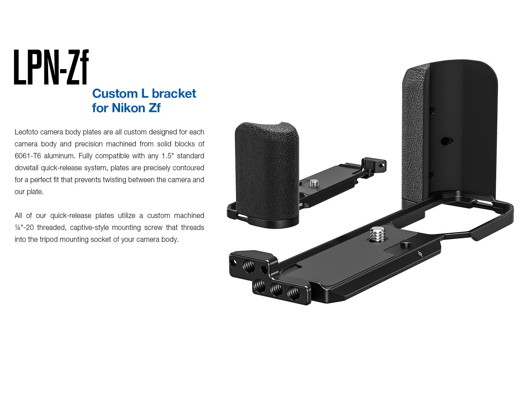 Leofoto LPN-Zf L Plate for Nikon Zf | Arca Compatible