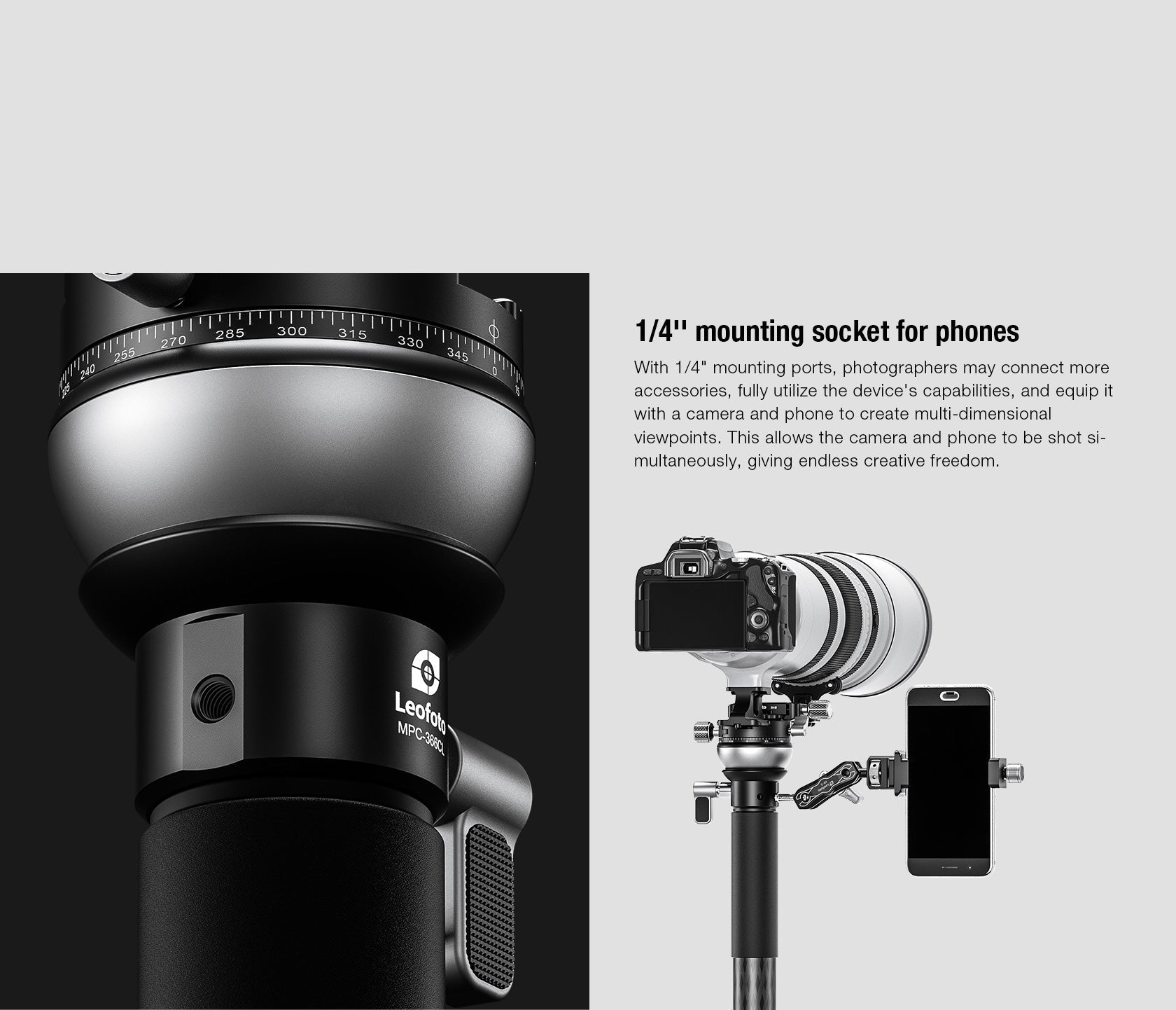 Leofoto MPC Series Quick Positioning Multi-Functional Monopod | Water-Resistant
