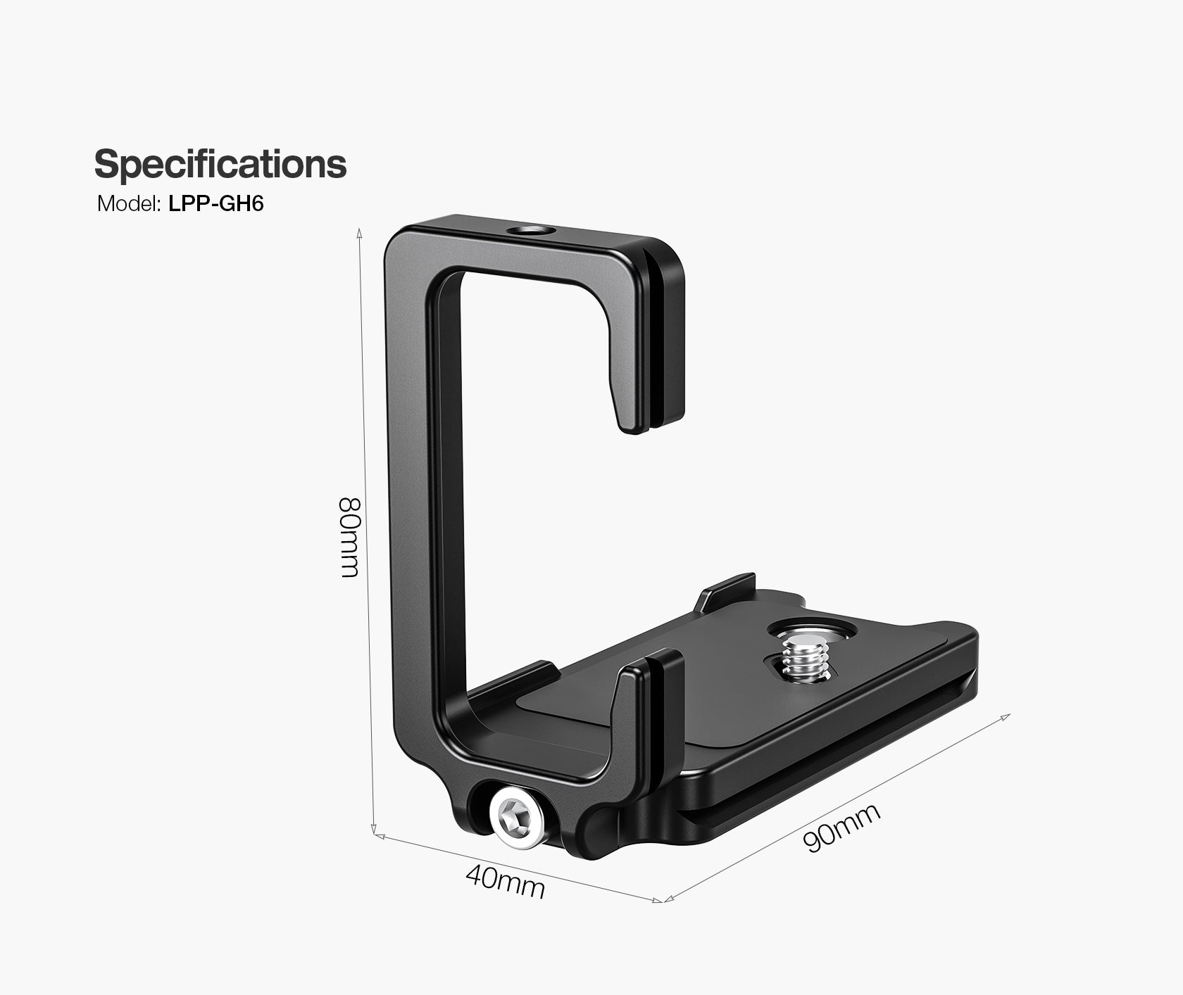 Leofoto LPP-GH6 L Plate for Lumix GH5, GH6 | Arca Compatible