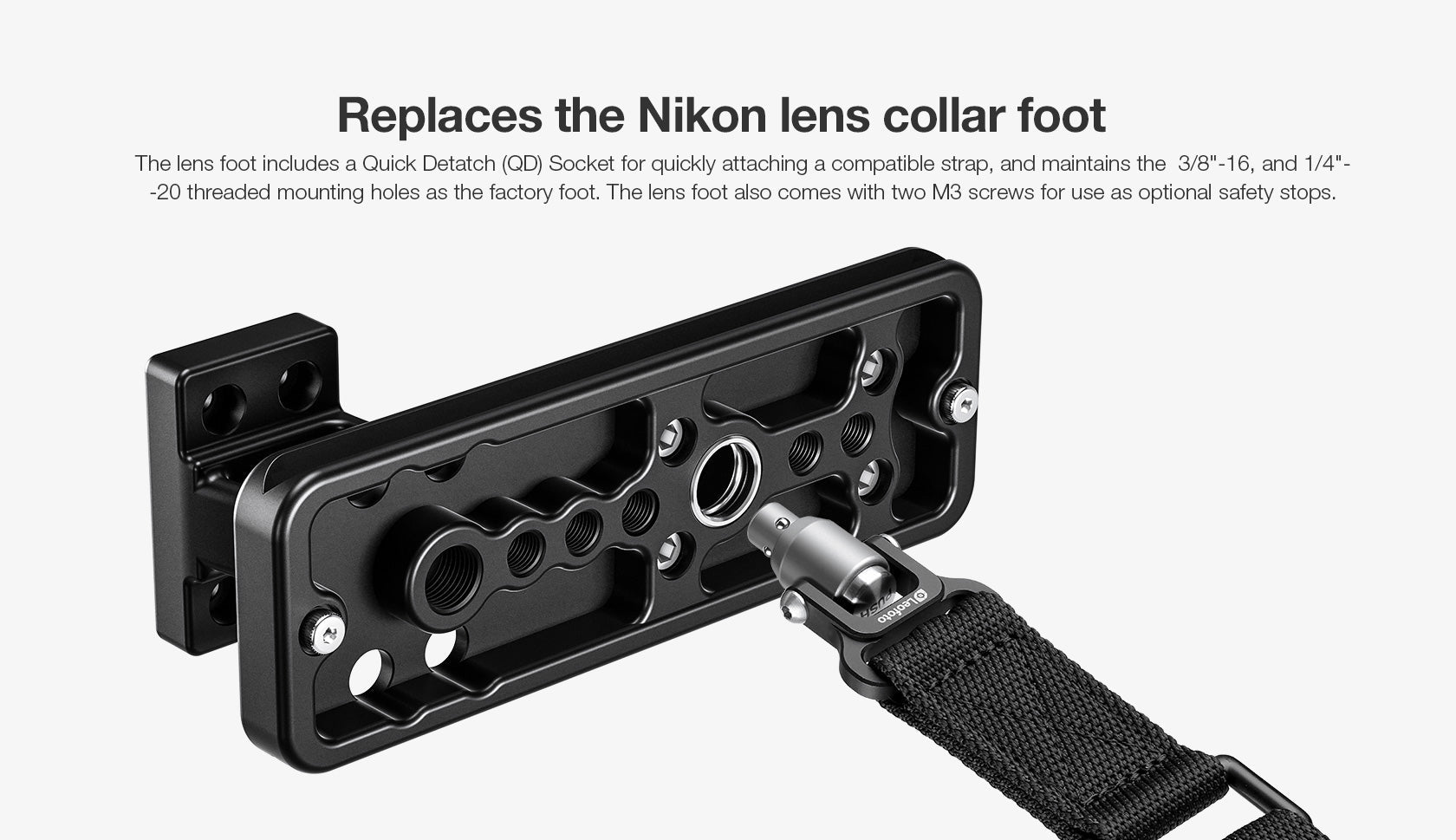 Leofoto SGF-02 Replacement Lens Foot for Sigma 500mm f/5.6 DG DN OS, 70-200mm f/2.8 DG DN OS, and 200mm f/2 DG OS Sports