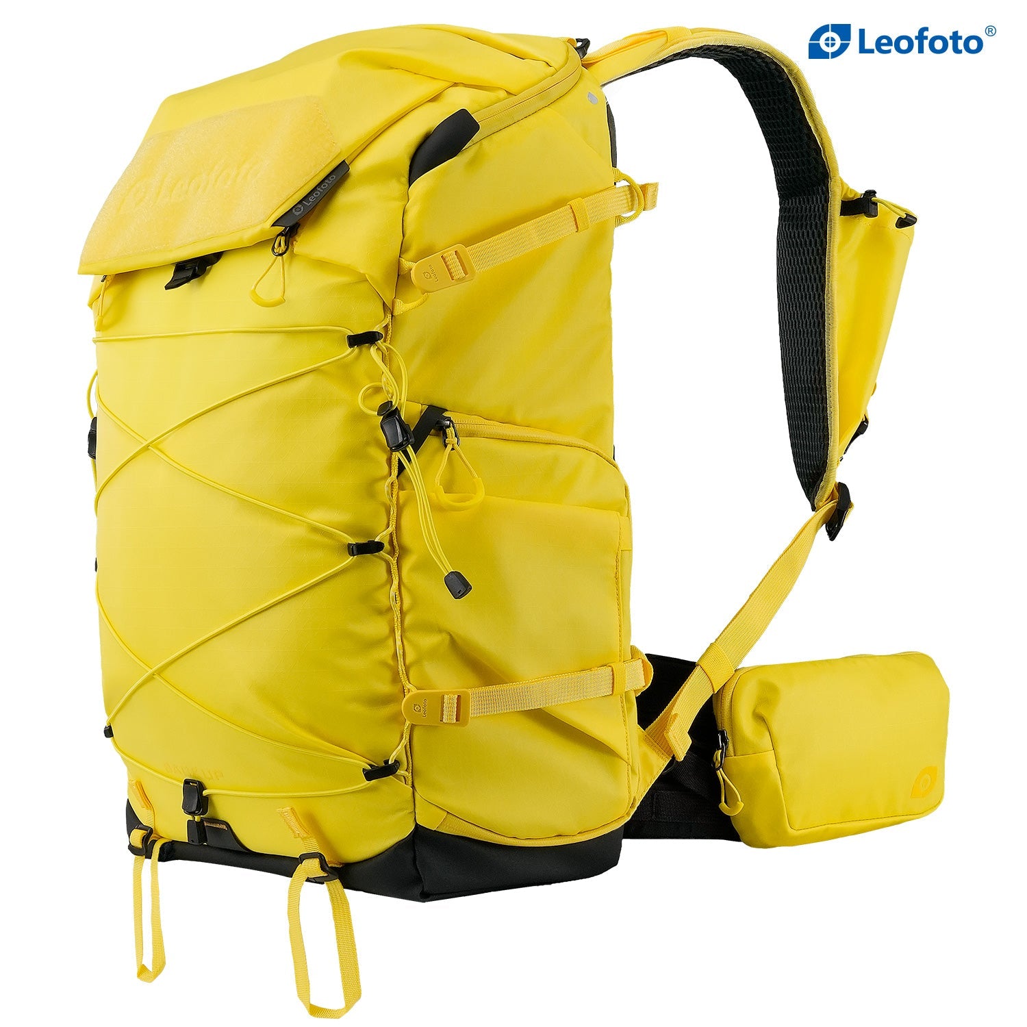 Leofoto 35L All-in-One Travel & Outdoor Camera Backpack (Black / Yellow / Green)