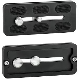 Leofoto PU Universal Quick Release Plate with both 1/4" screw and 3/8" screw; ARCA Compatible