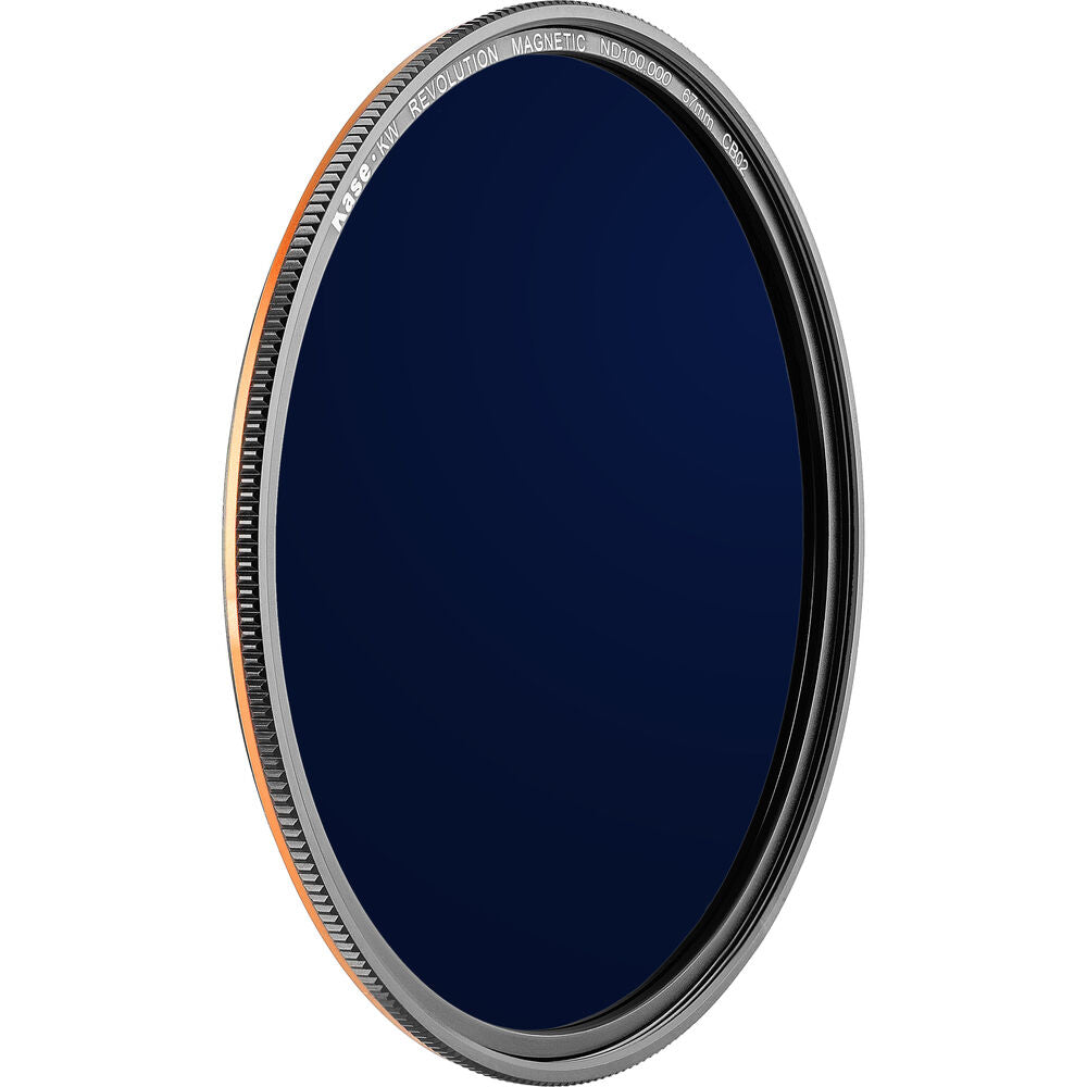 Kase 67mm KW Revolution ND 100000 ND Filter with Magnetic Adapter Ring 16.5-Stop (Orange Frame)