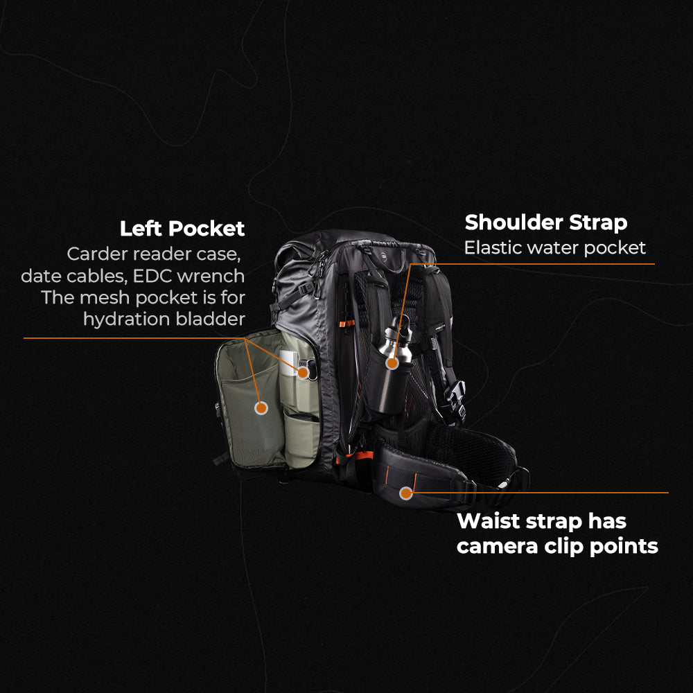 PGYTECH OnePro Flex Backpack 50L (Space Black) + Camera Insert M