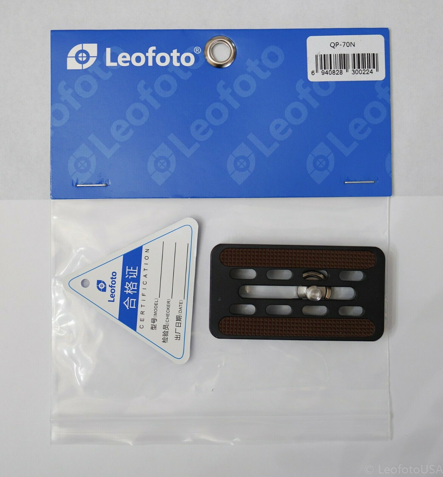 Leofoto QP-70N 70mm Plate ARCA Compatible with scales for panoramic clamp