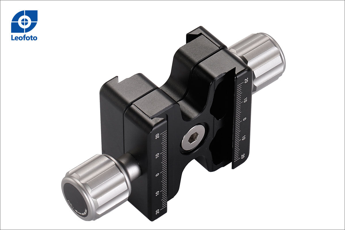Leofoto DDC-50 + BPL-50N Bidirectional Subtend Double Clamp MINI CLAMP with Plate