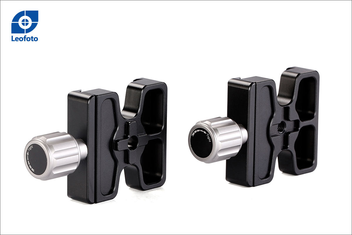 Leofoto DDC-50 + BPL-50N Bidirectional Subtend Double Clamp MINI CLAMP with Plate