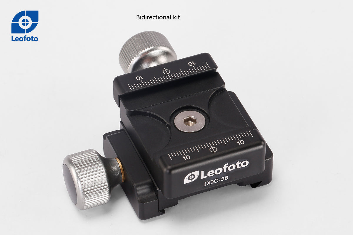 Leofoto DDC-38 + BPL-50N Bidirectional Subtend Double Clamp MINI CLAMP with Plate