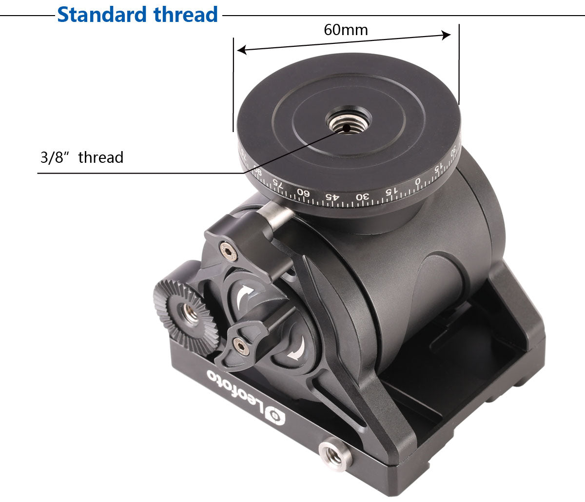 Leofoto MF-324C + VD-04 + BV-10 Upgraded Video Monopod System with Base Support Kit and Fluid Video Head