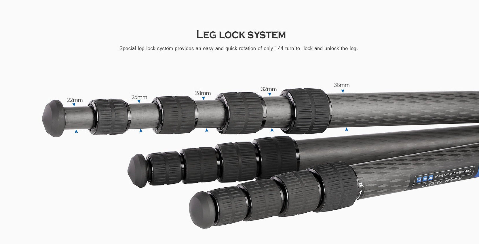 Leofoto LS-365C X Version Ranger Series Tripod + Ballhead Set