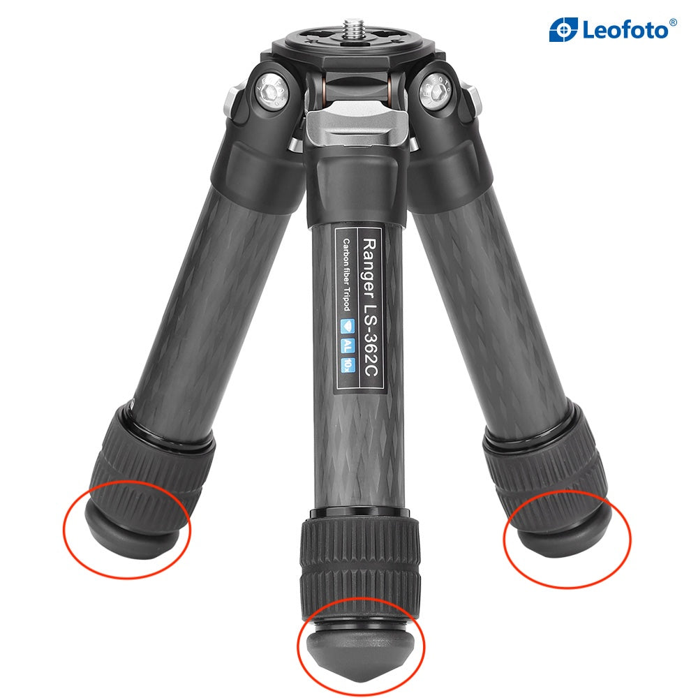 Leofoto LF/LS Rubber Feet for Tripods (Set of 3)