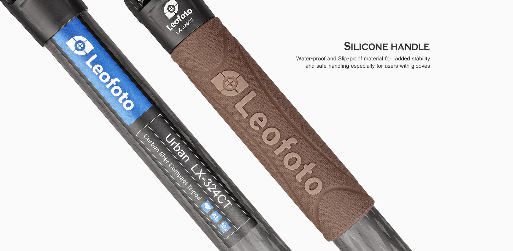 Leofoto LX-324CT + XB-38 Reversible Travel Tripod with Ball Head