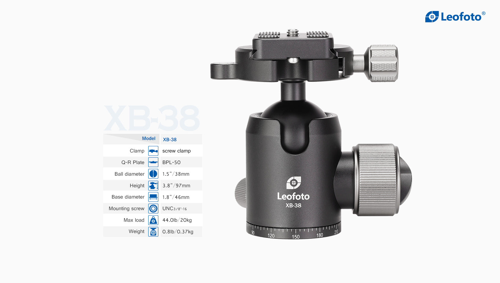 Leofoto LX-284CT + XB-38 Reversible Travel Tripod with Ball Head Set