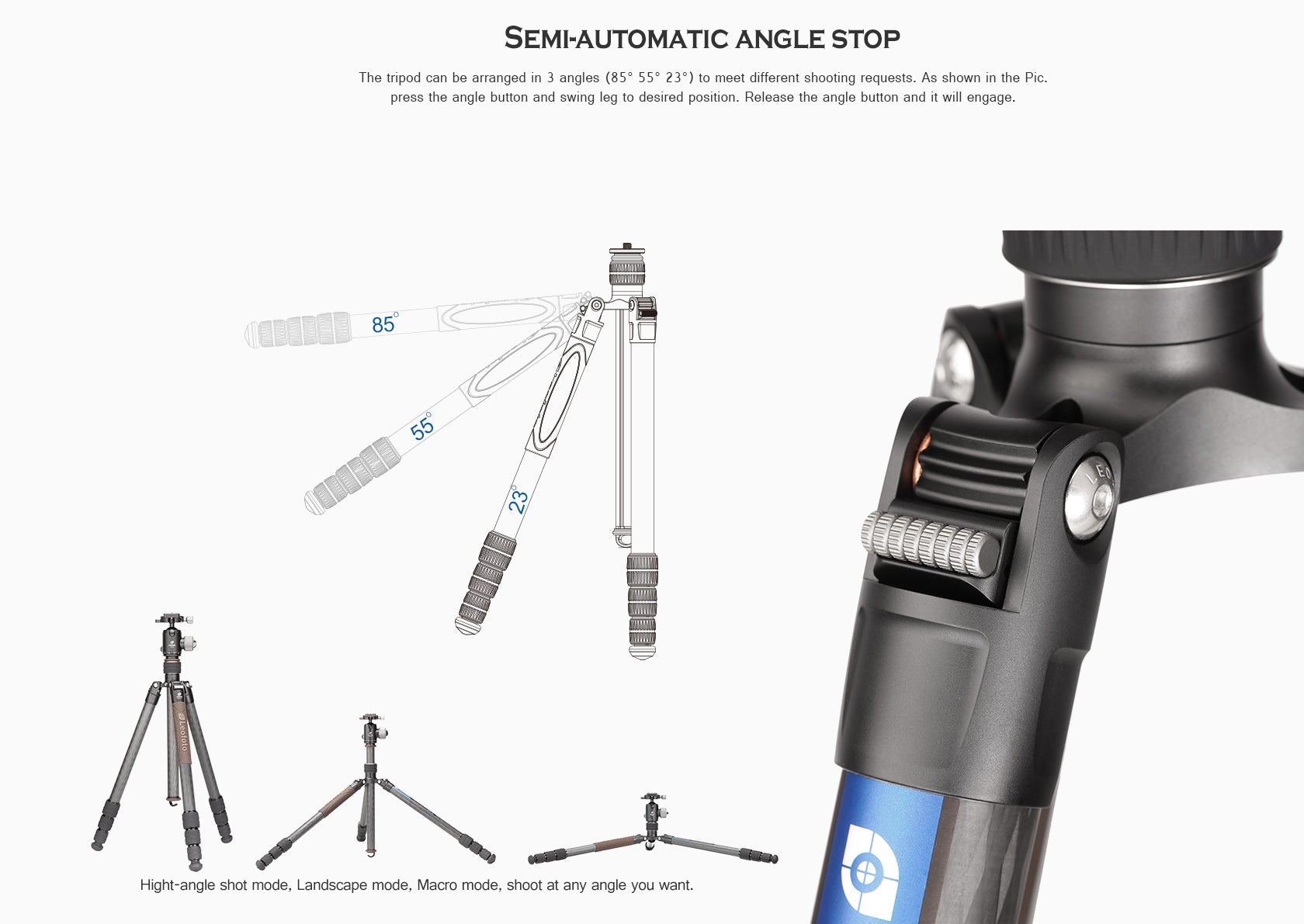 Leofoto LX-284CT + XB-38 Reversible Travel Tripod with Ball Head Set