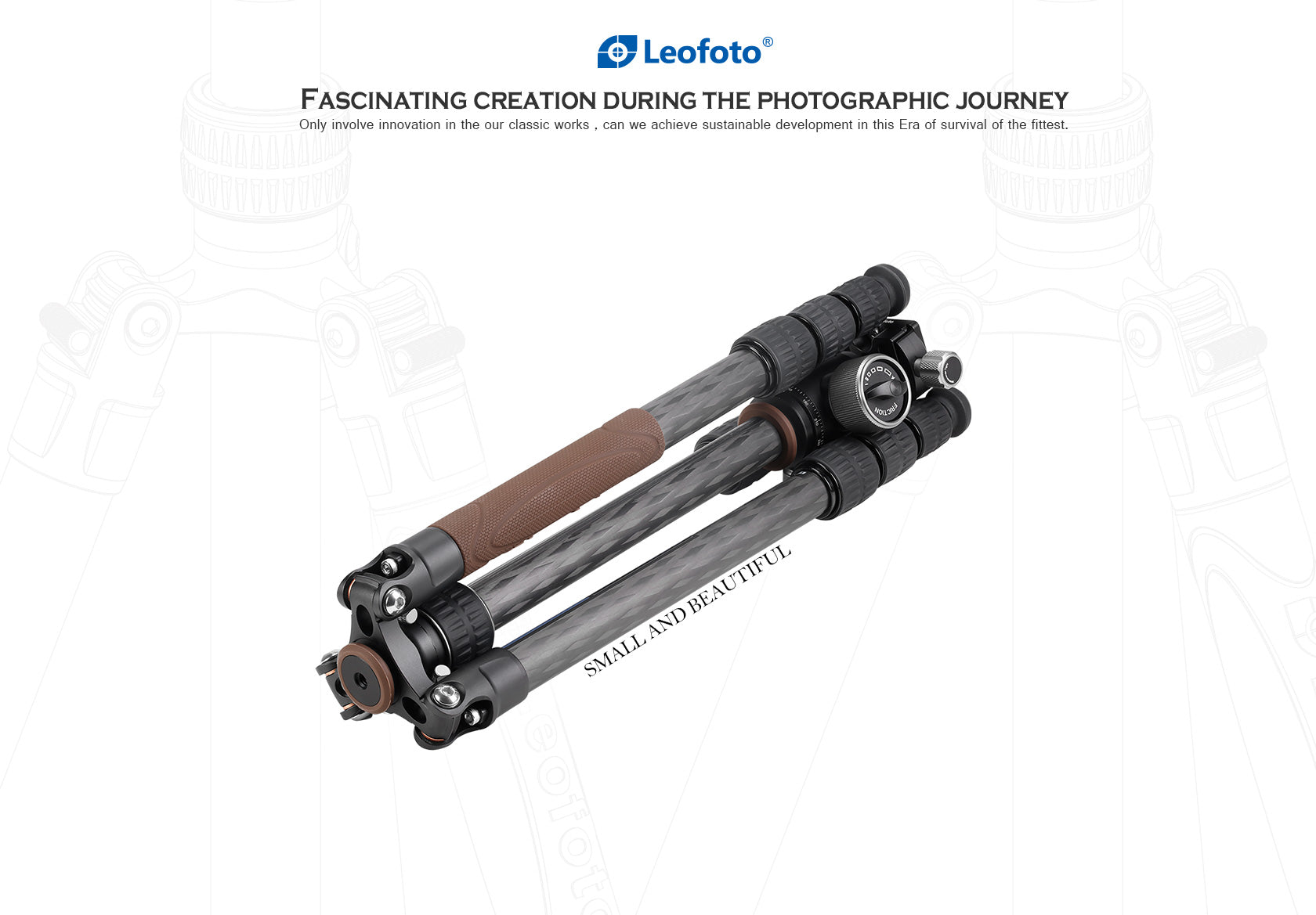 Leofoto LX-225CT + XB-32Q Reversible Travel Tripod with Ball Head Set