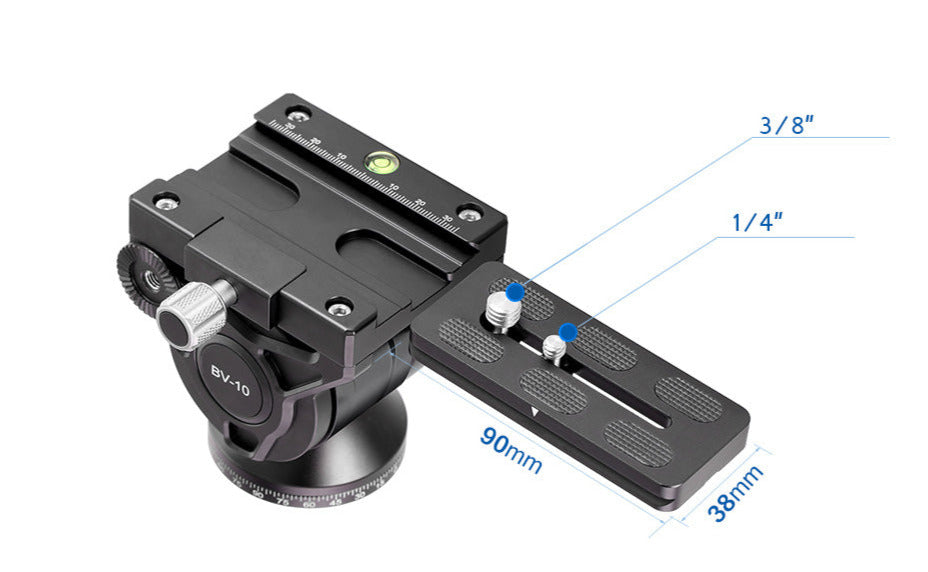 Leofoto BV-10 (Knob Clamp) / BV-10L (Lever-Release Clamp) Fluid Video Head - Arca Standard