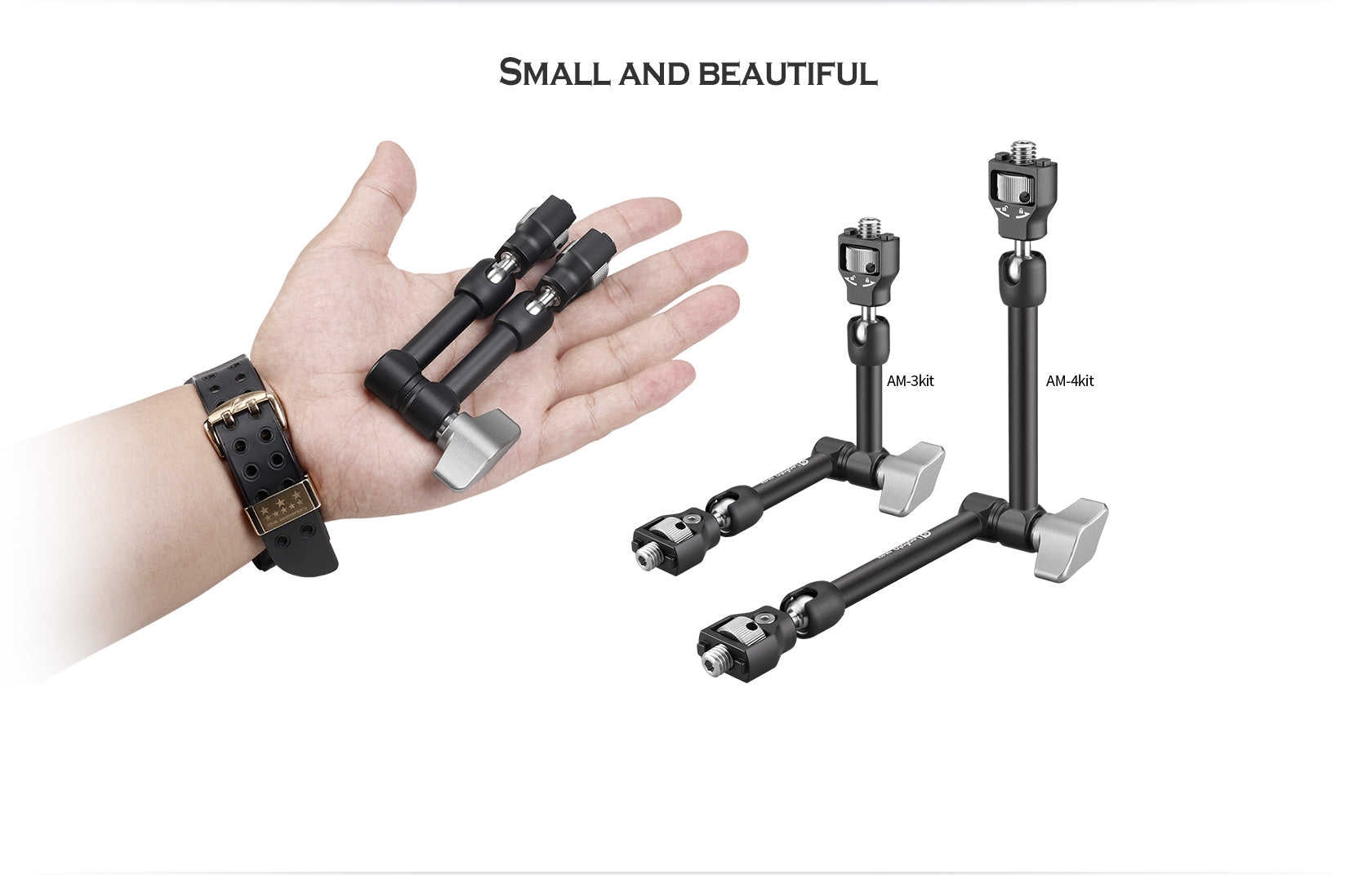 Leofoto AM-3 / AM-4 Kit Versa Magic Arm | Anti-Twist Adapter | 3/8th Mounting Screws