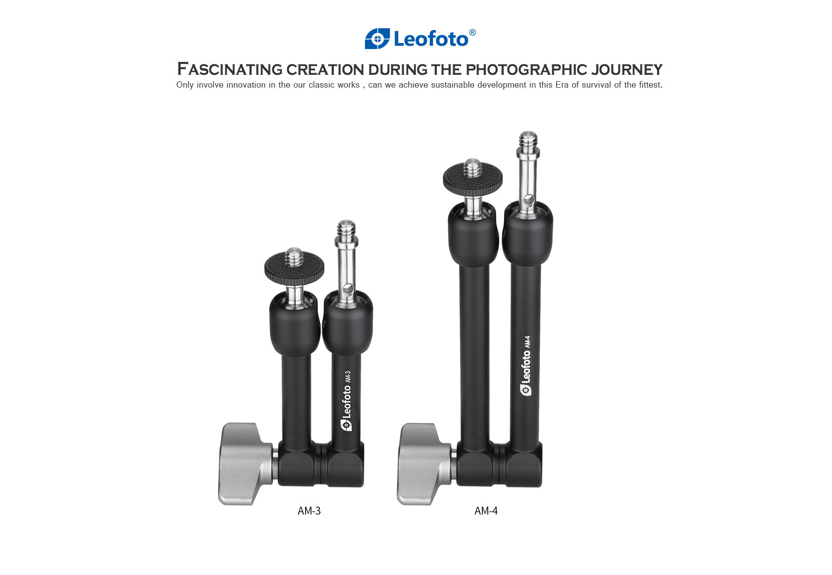 Leofoto AM-3 / AM-4 Versa Magic Arm  Multi-Purpose Accessory | 1/4th Mounting Screws