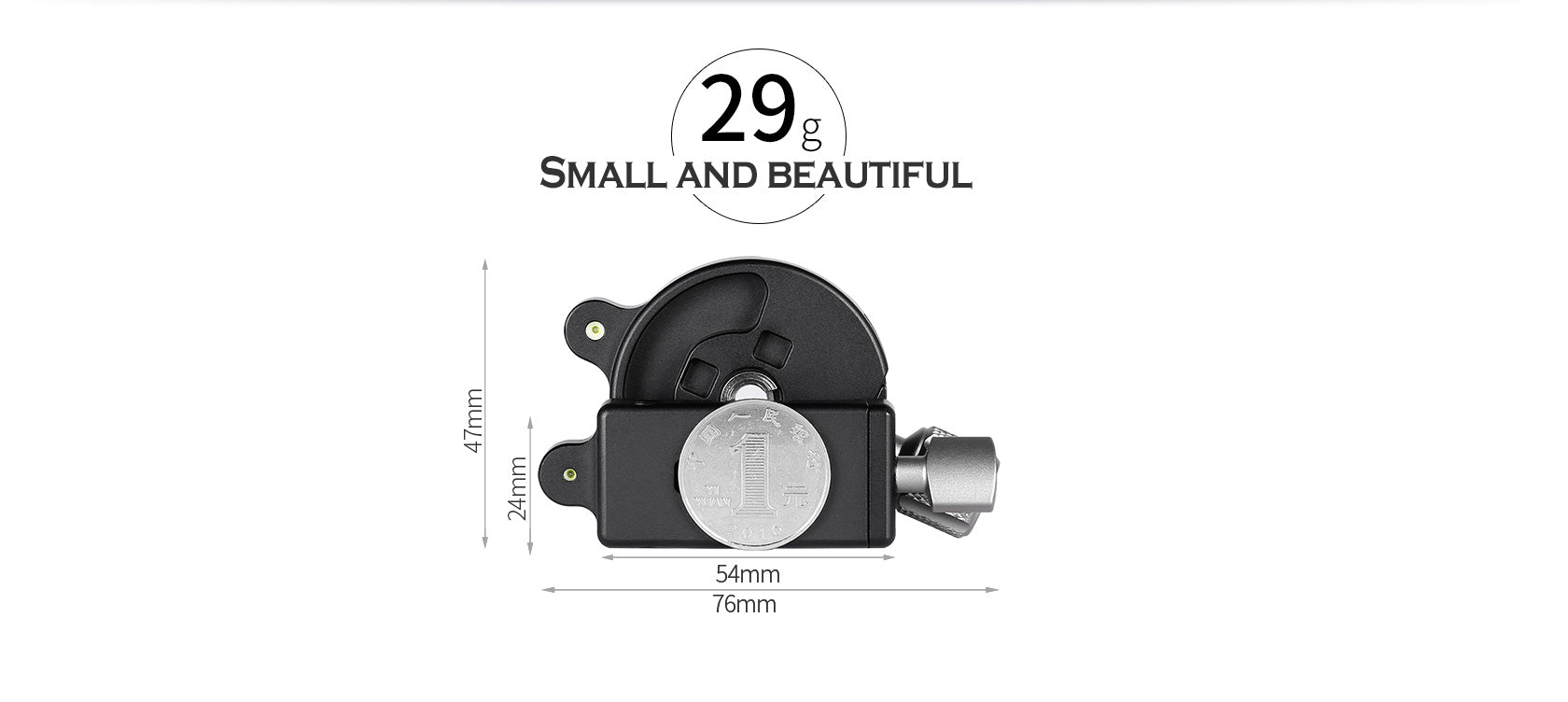 Leofoto DC-24 / DM-47 24mm/47mm Screw-Knob Clamp Arca Compatible
