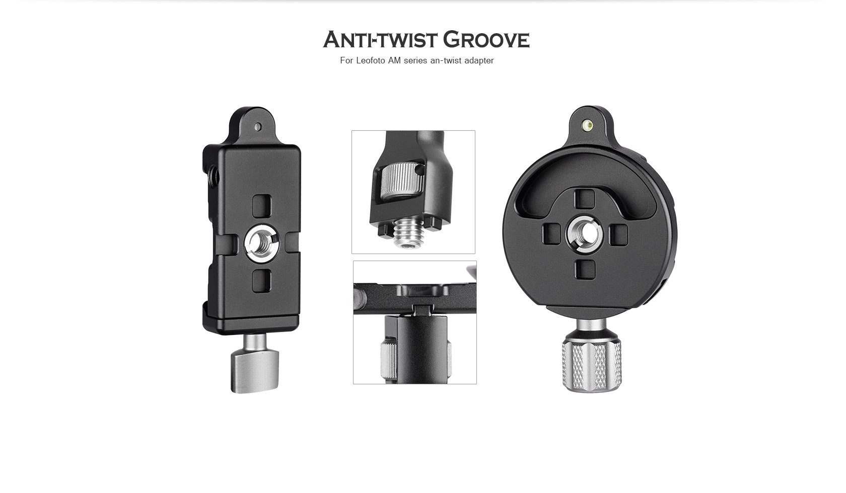 Leofoto DC-24 / DM-47 24mm/47mm Screw-Knob Clamp Arca Compatible