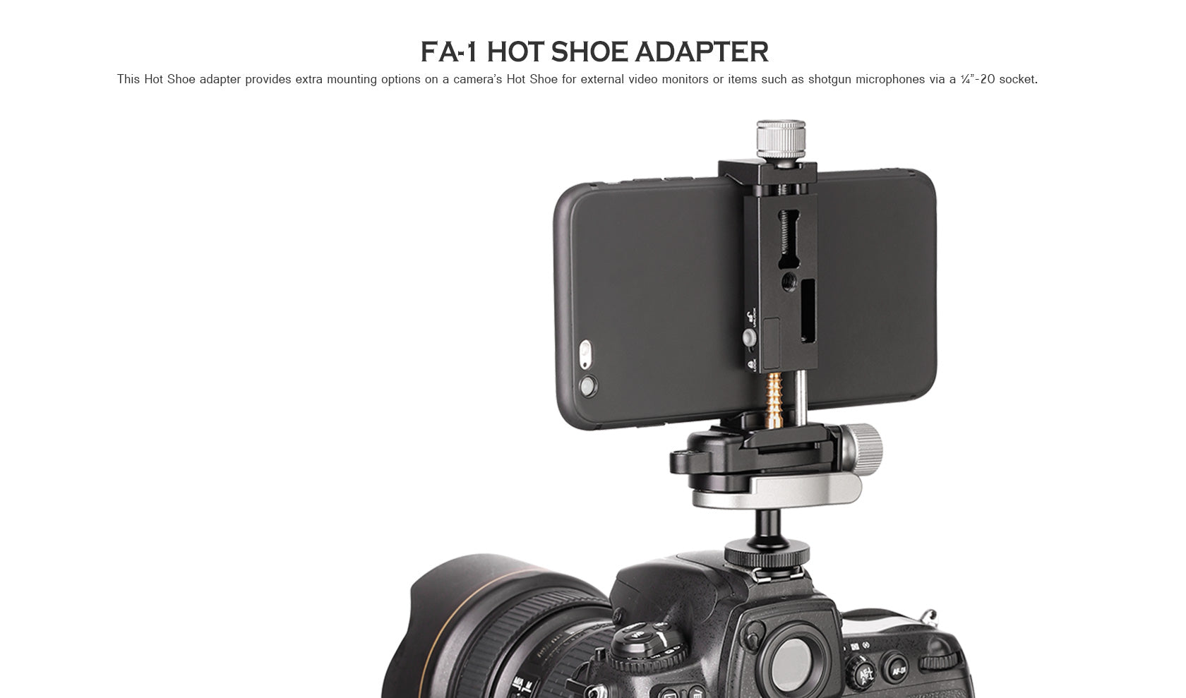 Leofoto FA-01 / FA-02 Hot Shoe Conversion Adapter