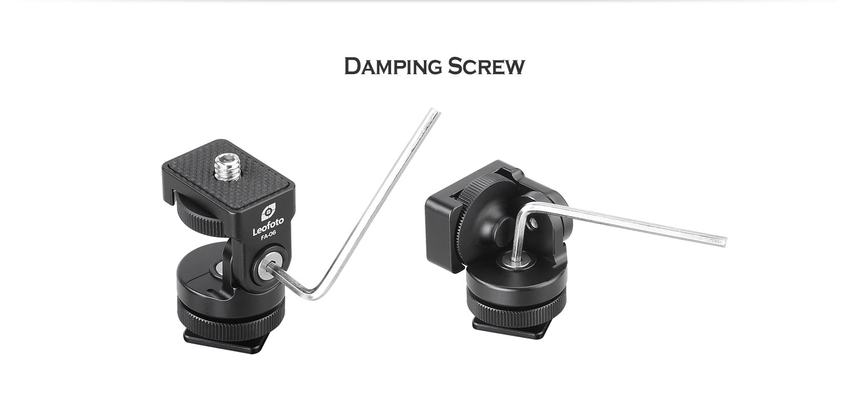 Leofoto FA-06 Hot Shoe Tilt Head Adapter with Friction Control