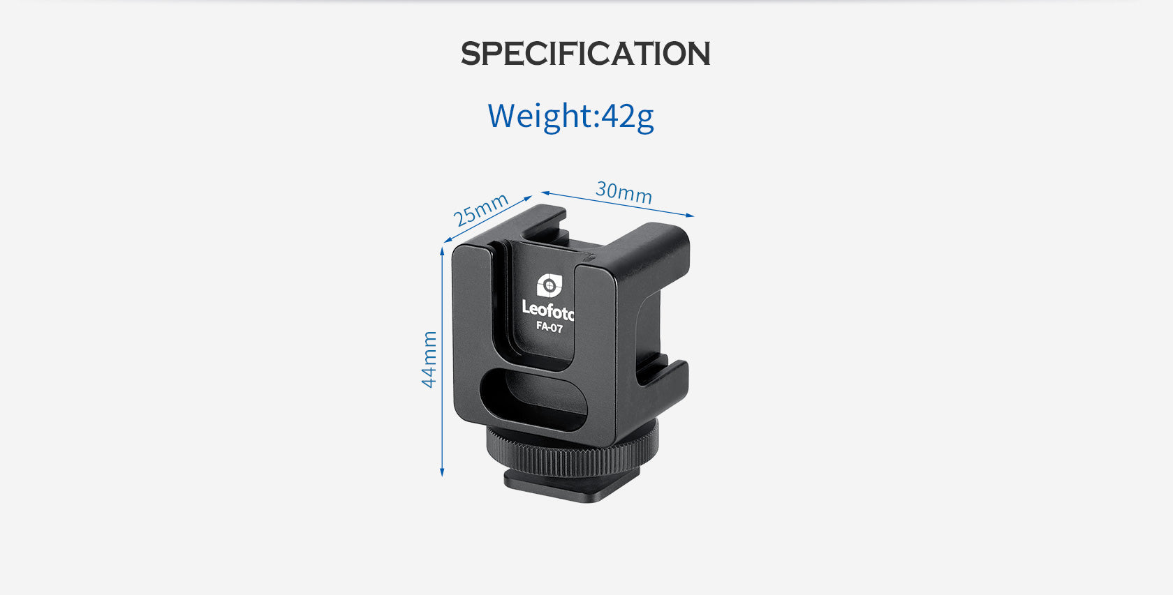 Leofoto FA-07 4 in 1 Flash Hot Shoe Tilt Head Adapter