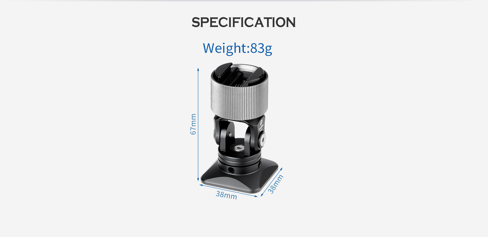Leofoto FA-09 Cold Shoe and Hot Shoe Adapter
