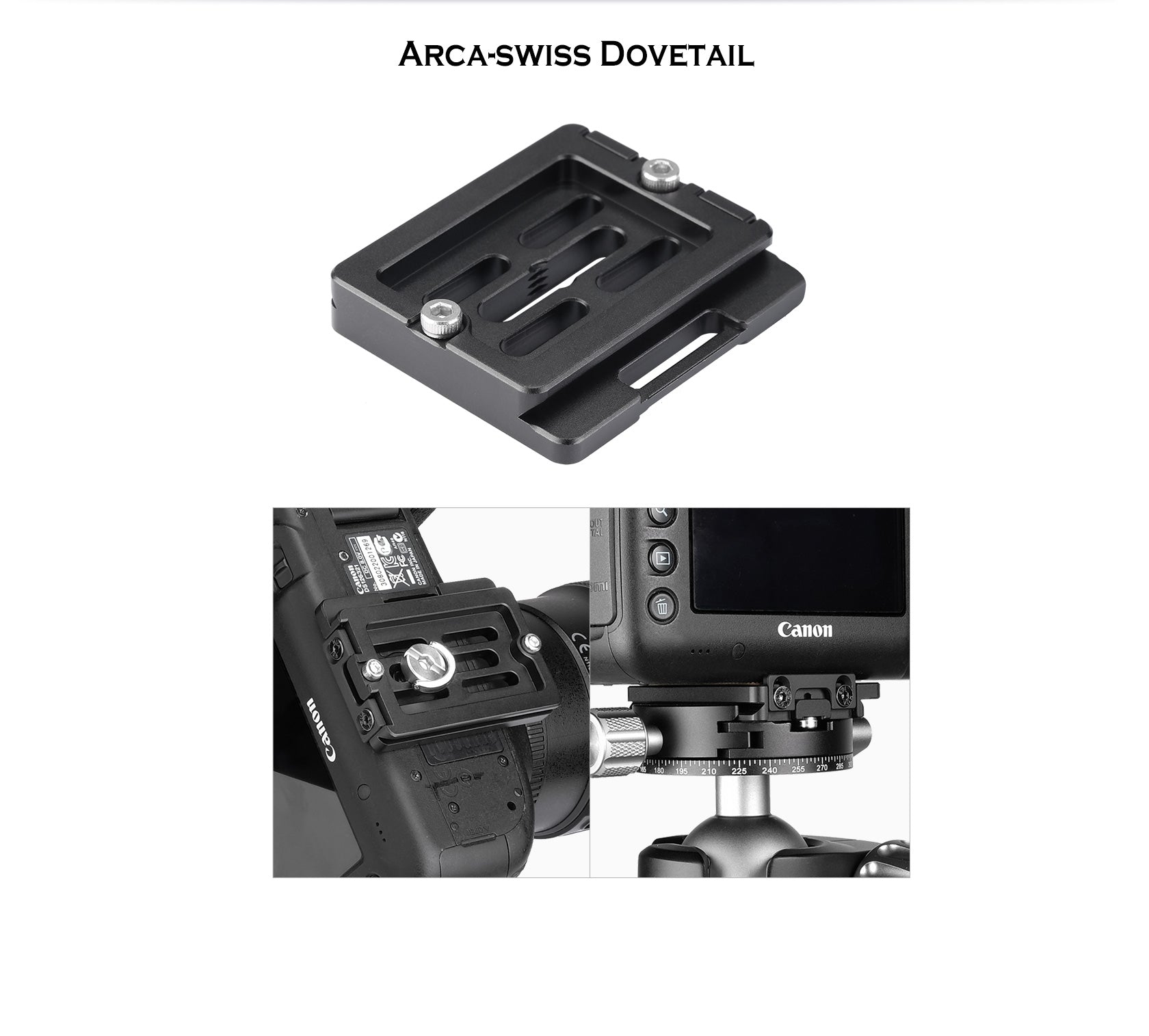 Leofoto NP-50 (50mm) / NP-60 (60mm) Universal Plate ARCA Compatible