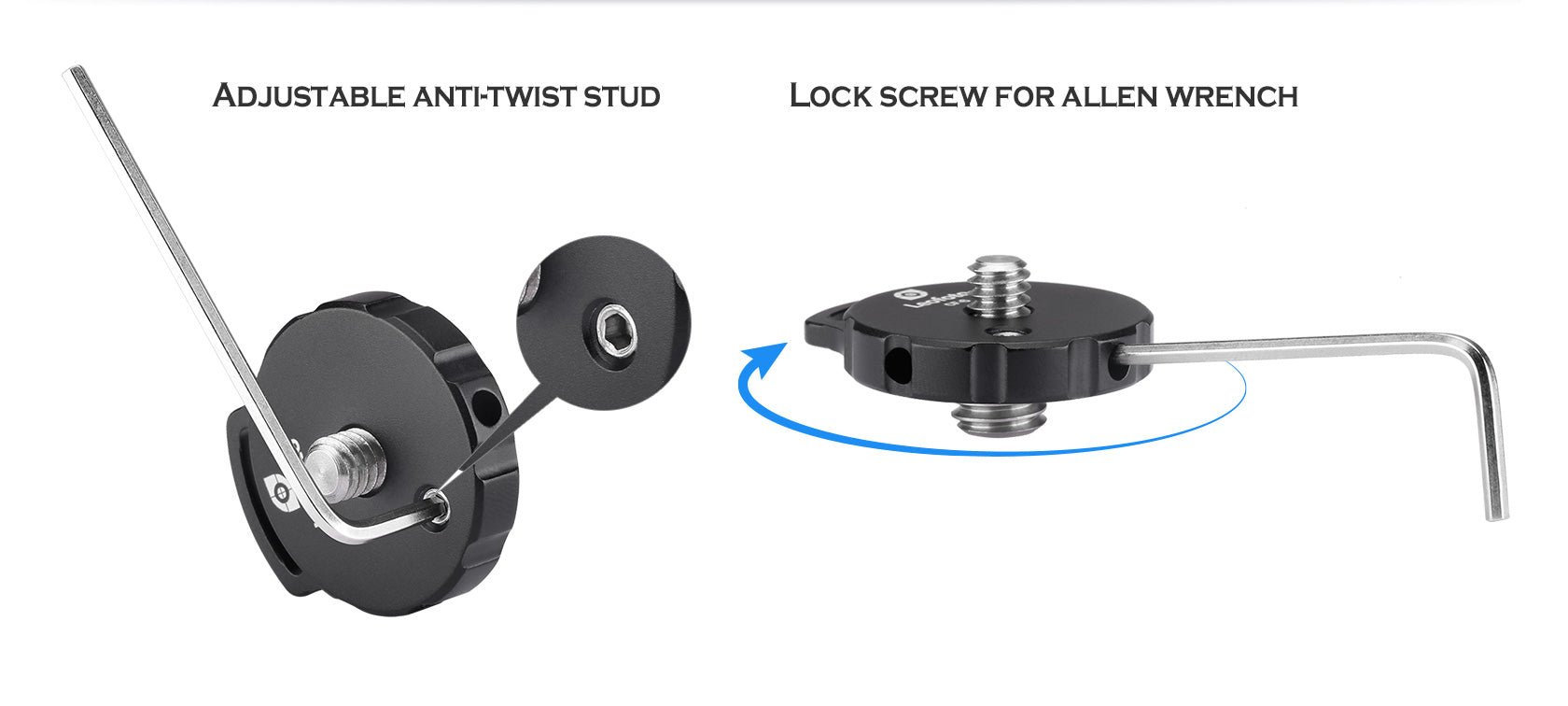 Leofoto CF-6 Female 3/8" to Male 1/4" or 3/8" Adapter Accessory