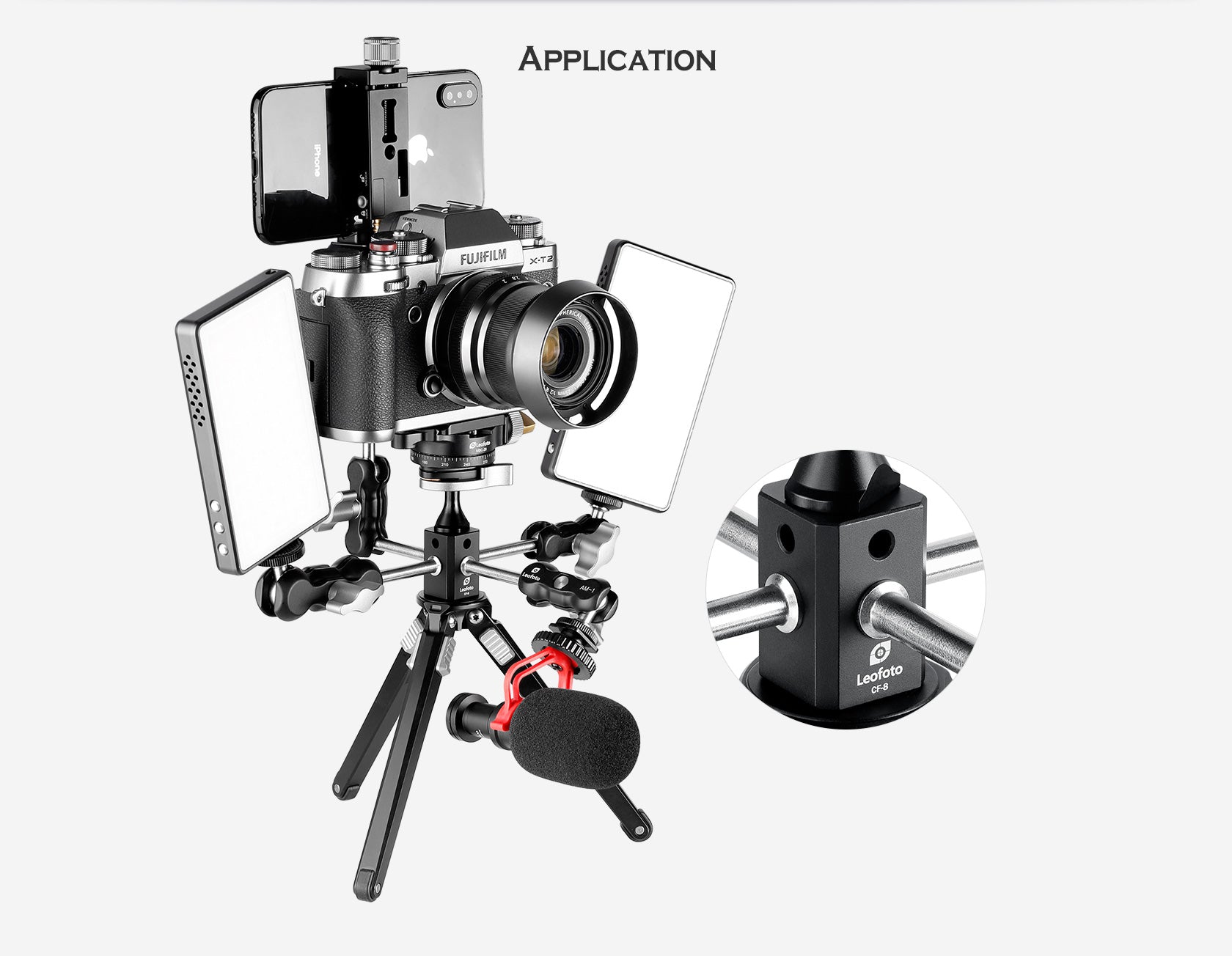 Leofoto CF-7 / CF-8 Tripod Multi-Adapter Post/Block