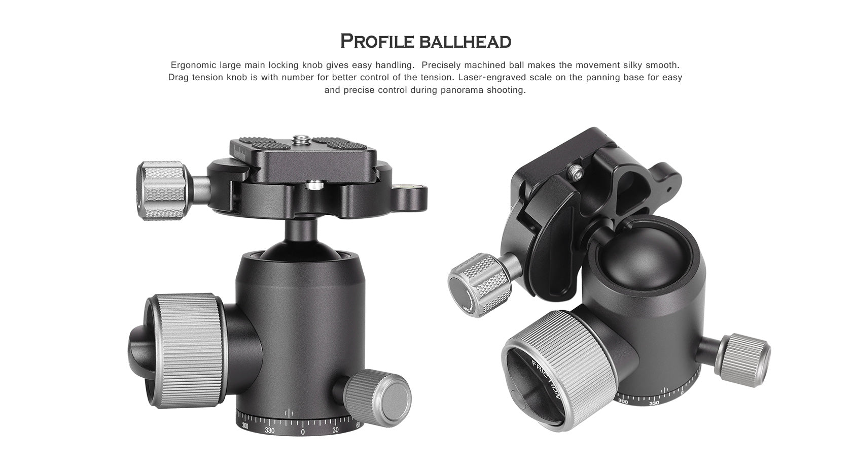 Leofoto XB-32 Ball Head With BPL-50 Quick Release Plate | Arca Compatible