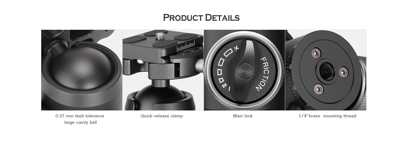 Leofoto XB-38 Ball Head With BPL-50 Quick Release Plate | Arca Compatible