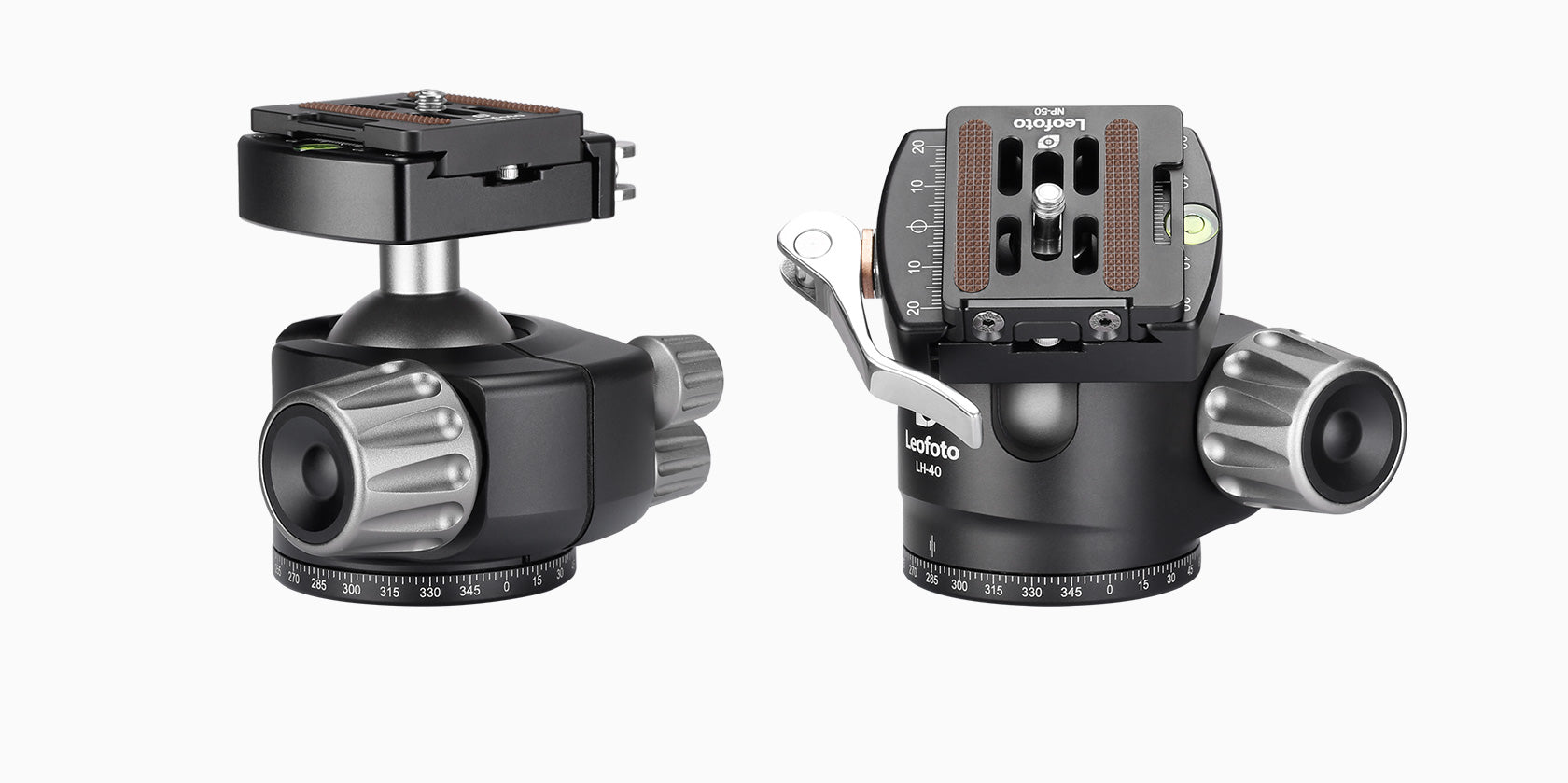Leofoto LH-40LR Ball Head with LR-50 Lever Release Clamp | Arca Compatible