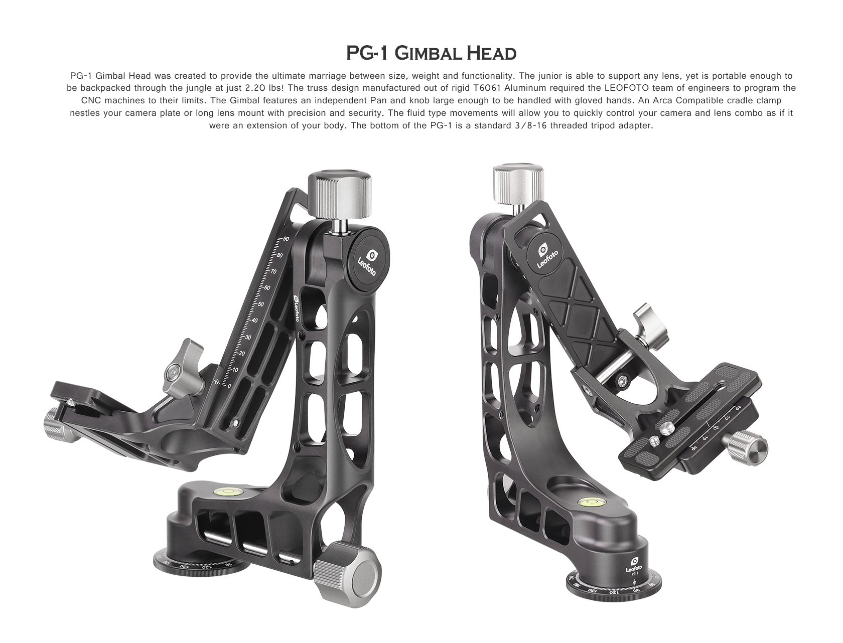 Leofoto LS-365C X Version Ranger Series Tripod + PG-1 Gimbal Head Kit