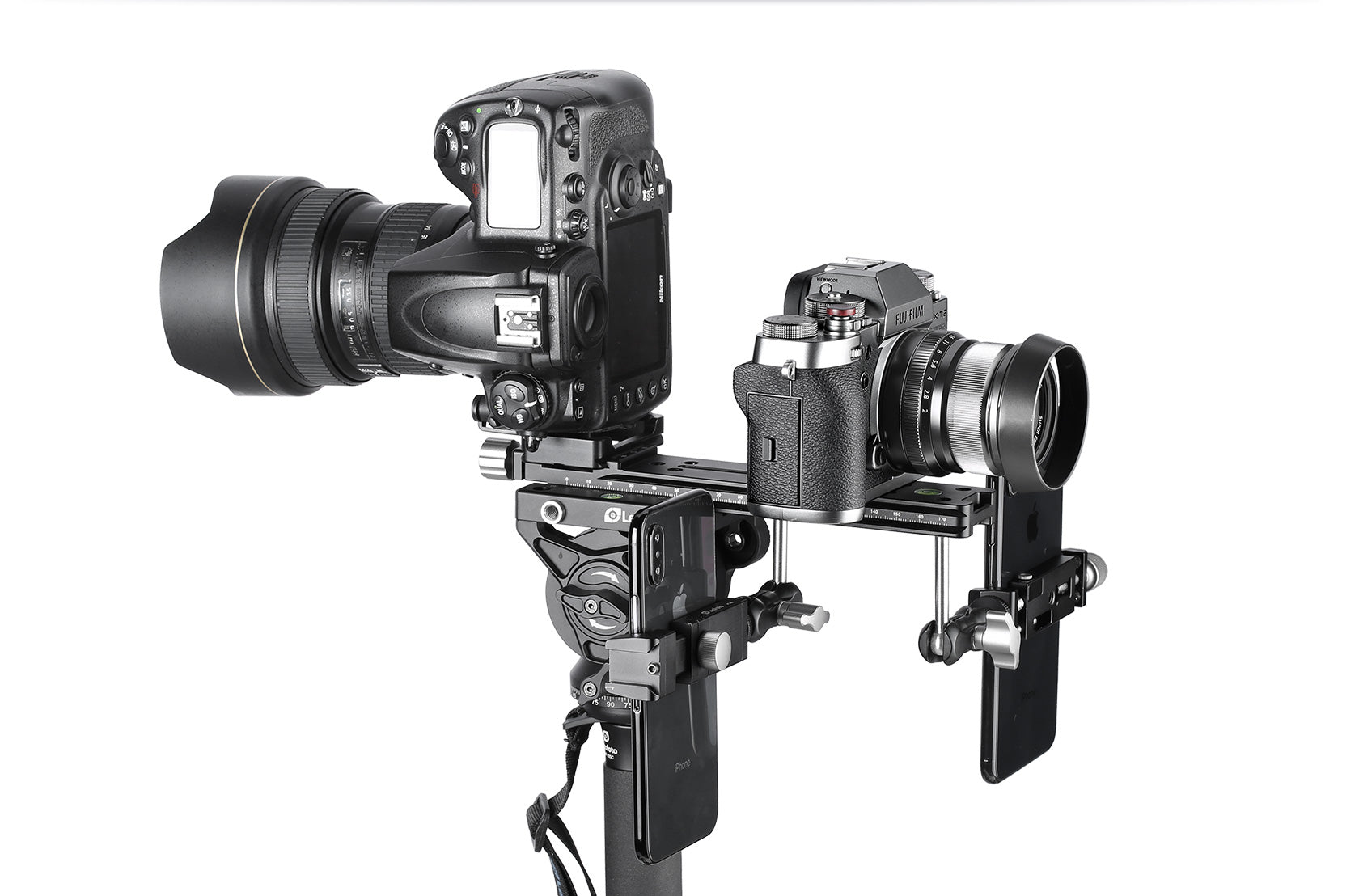Leofoto NR-100mm /NR-140mm /NR-200mm Long Nodal Slide with Clamp