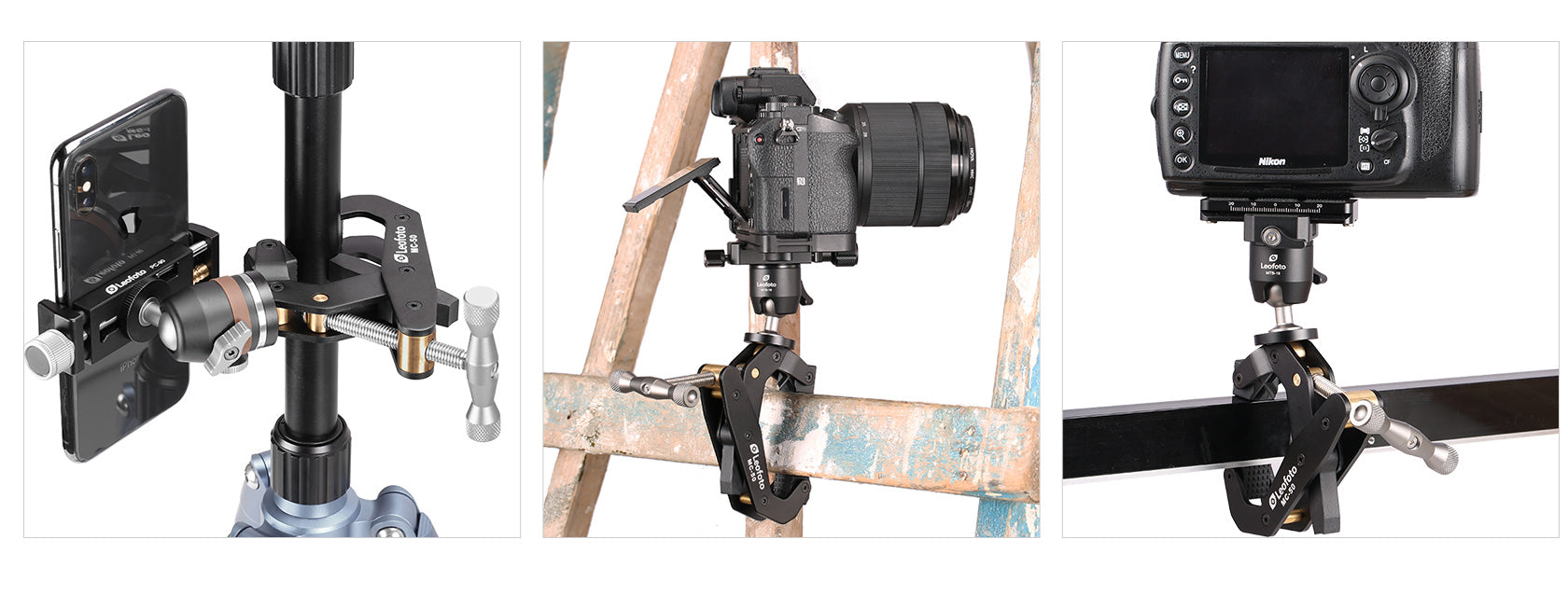 Leofoto MC-50 Multipurpose Clamp for Phones